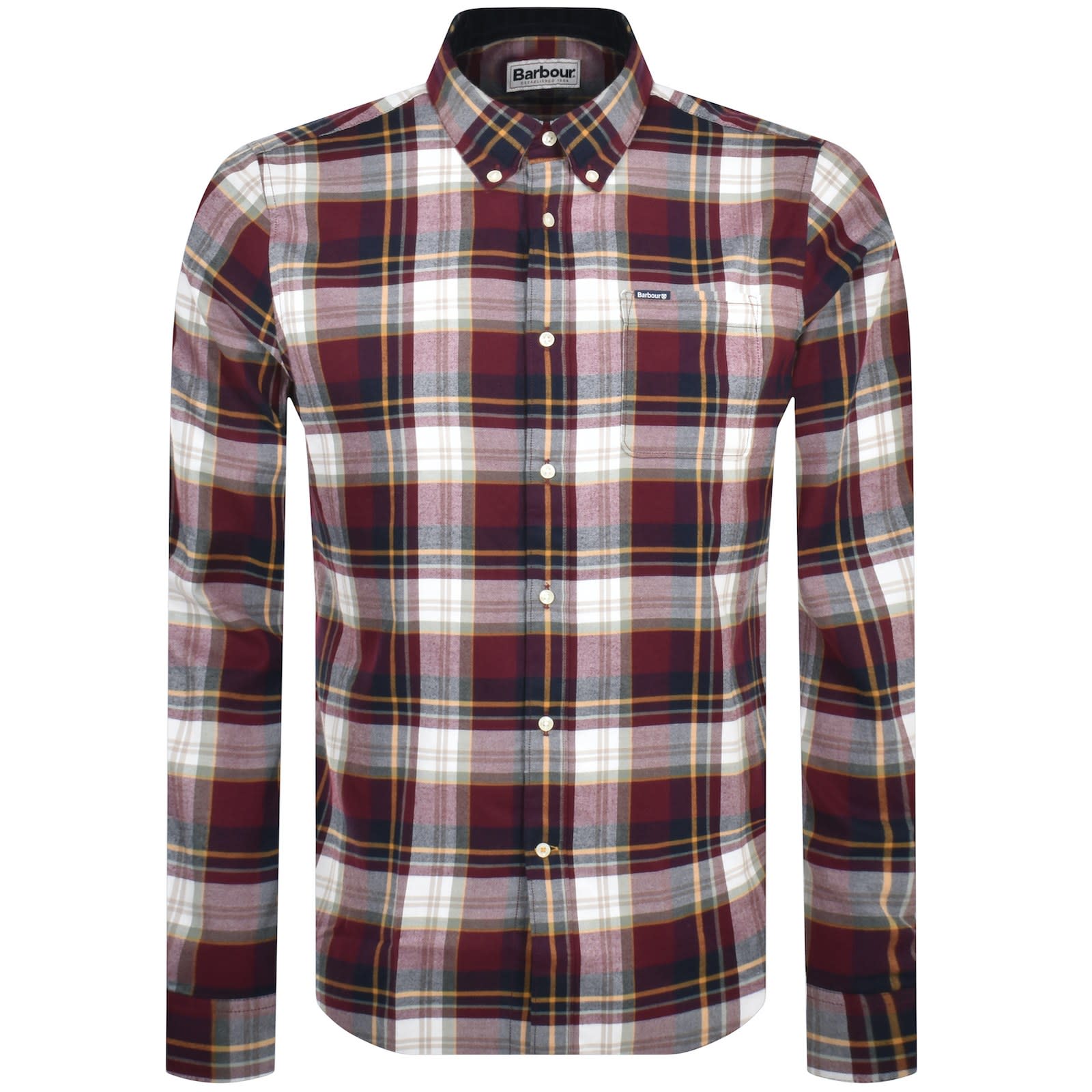 Mens barbour check shirt store