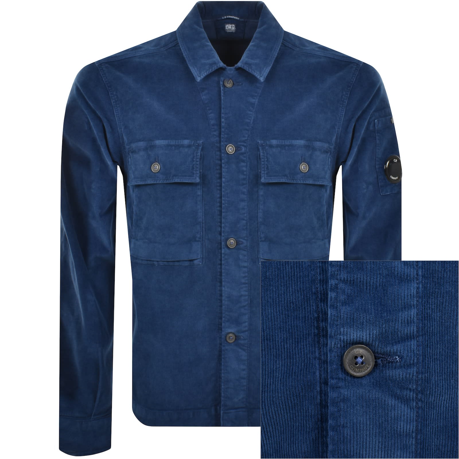 CP Company Corduroy Overshirt BlueCP Company Corduroy Overshirt Blue Male Medium