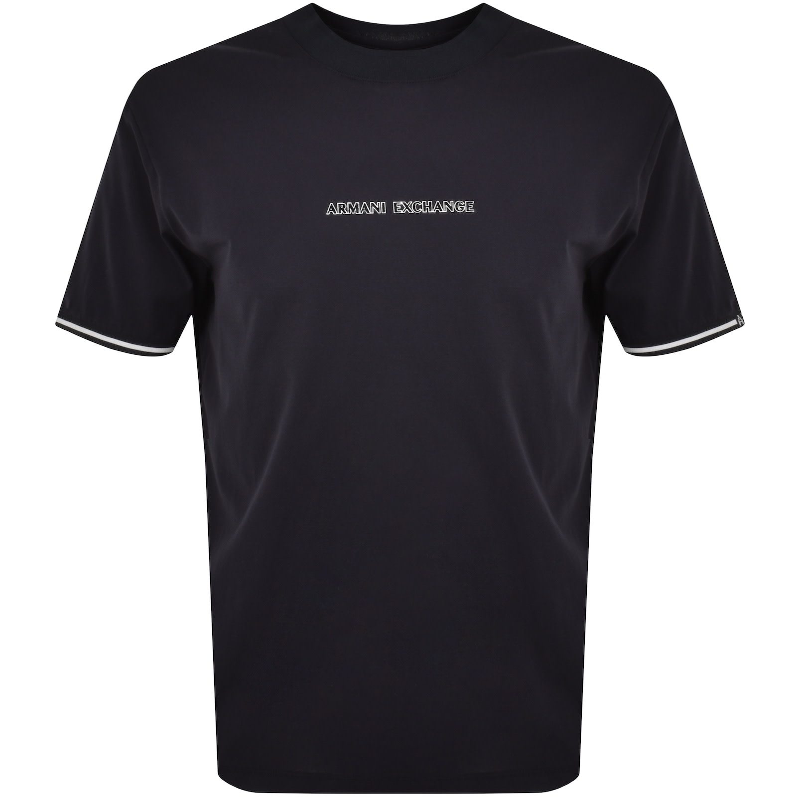 Armani exchange crew neck logo t shirt black outlet