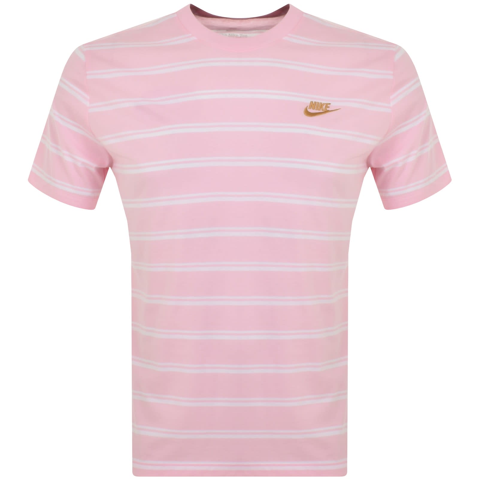 Nike pink stripe t shirt clearance