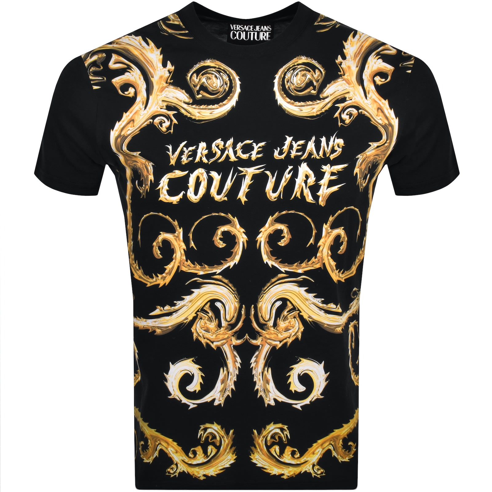 Versace Jeans Couture Slim Fit T Shirt Black | Mainline Menswear United  States
