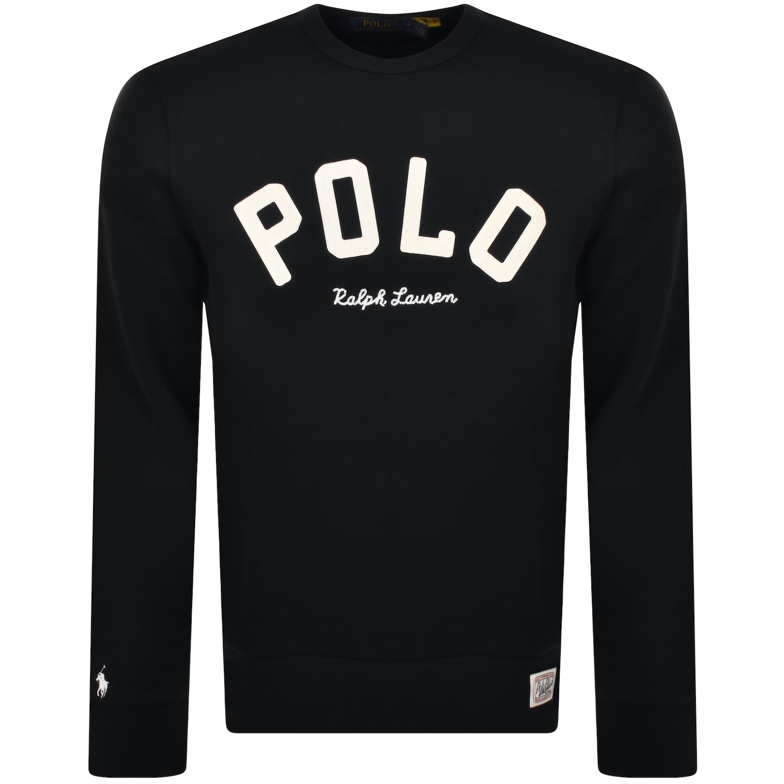 Ralph Lauren Logo Sweatshirt Black | Mainline Menswear United States