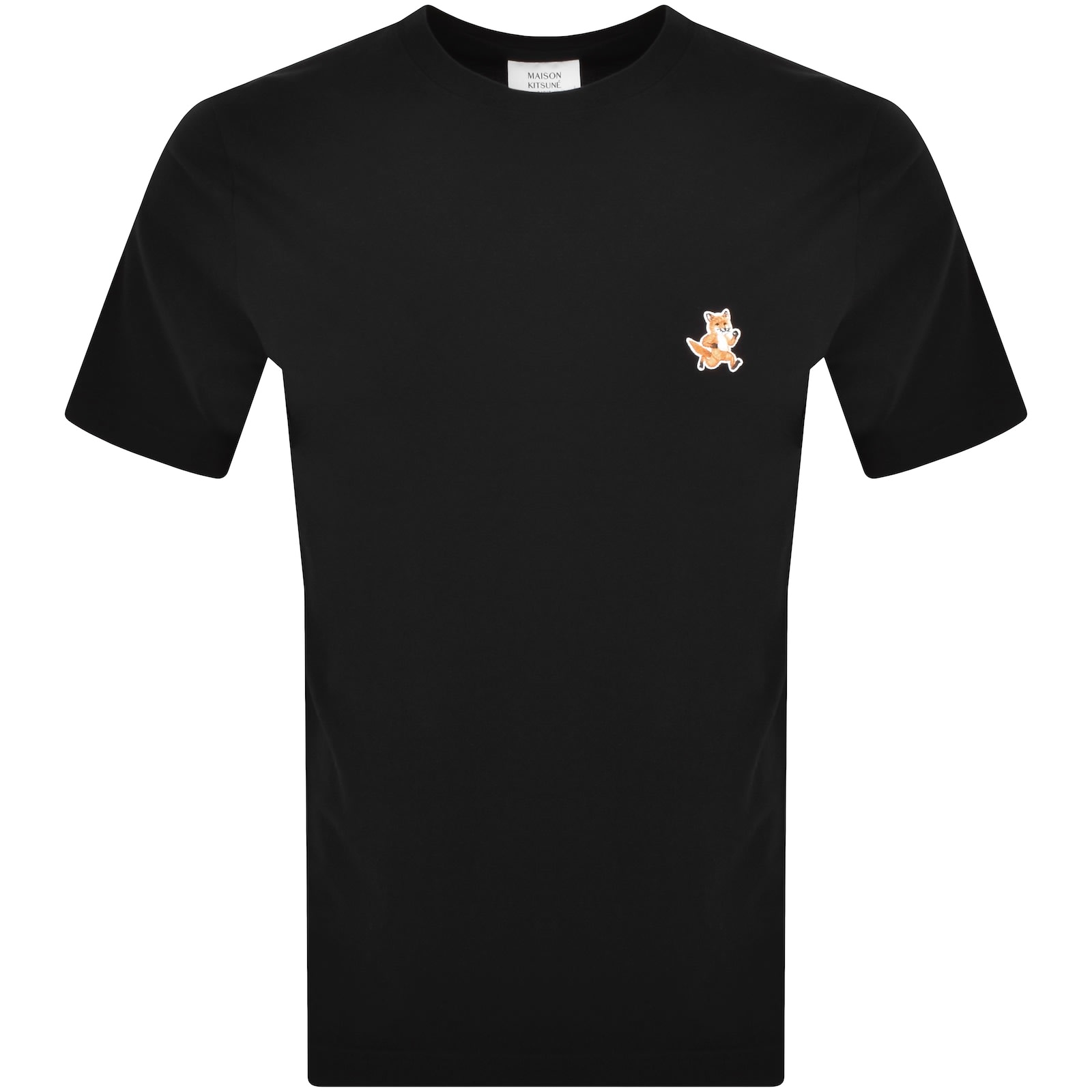Maison Kitsune Speedy Fox Patch T Shirt Black Mainline Menswear Denmark