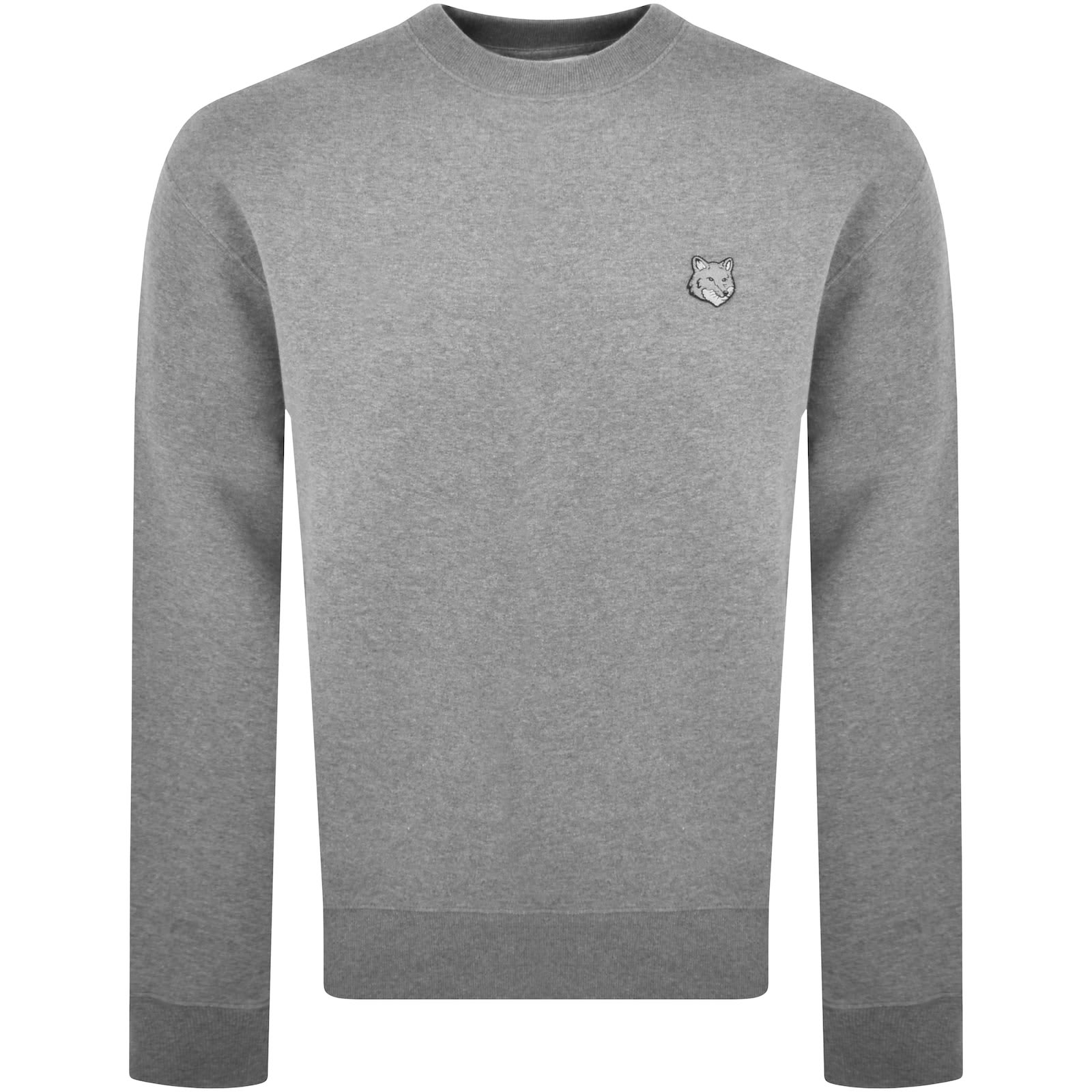 Maison Kitsune Fox Head Patch Sweatshirt Grey Mainline Menswear