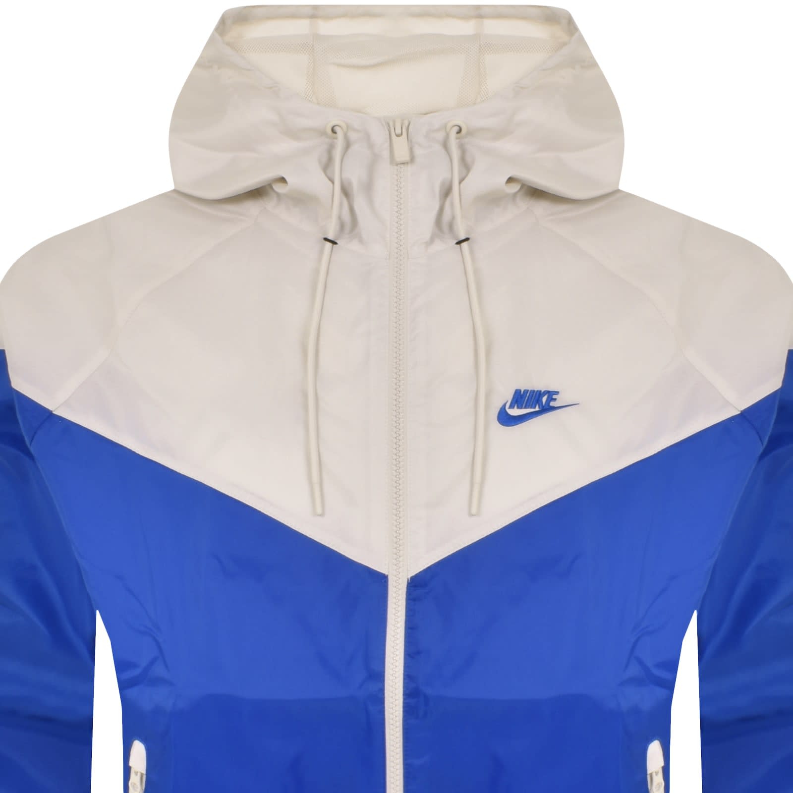 Blue black and white nike windbreaker on sale