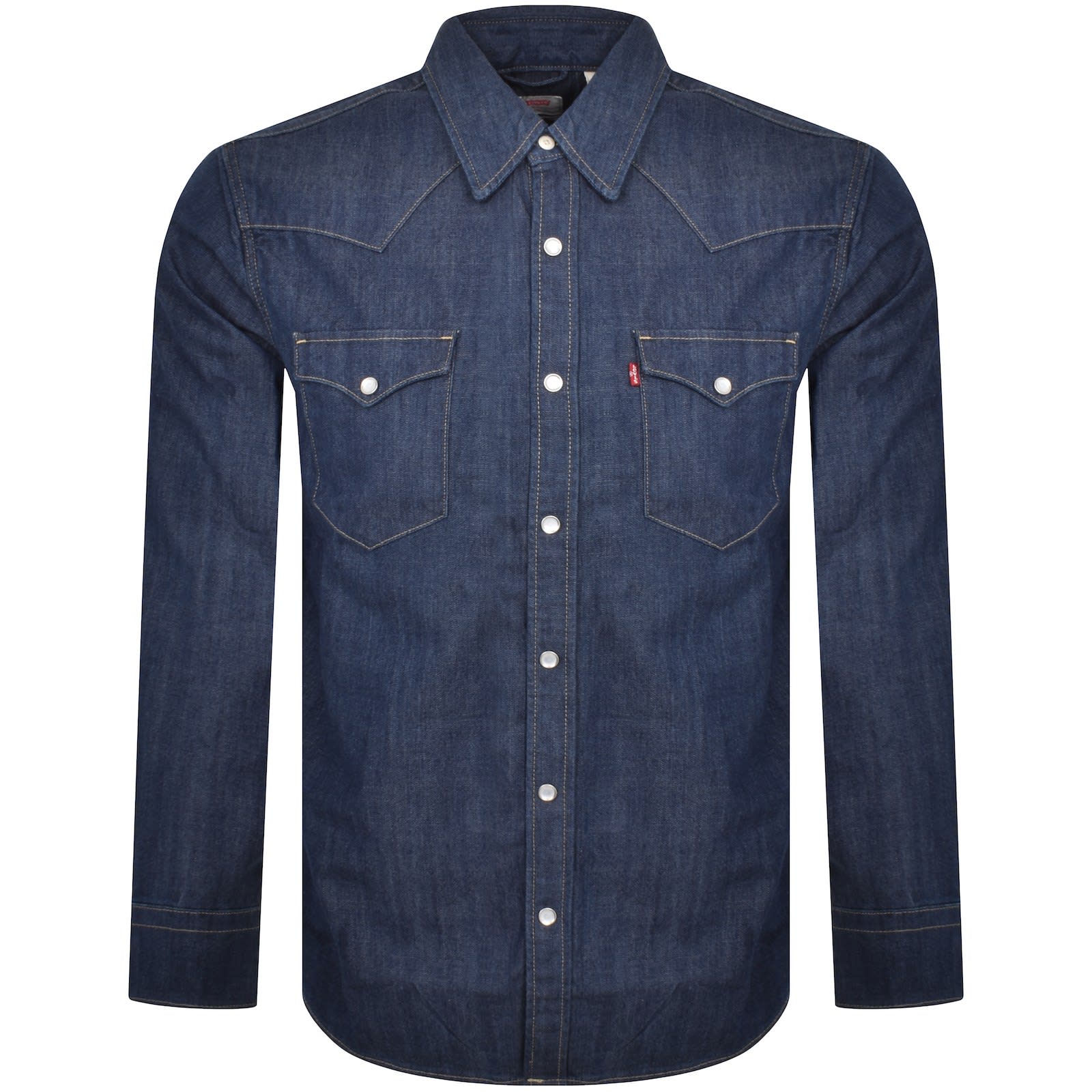 Levis Barstow Western Denim Shirt Navy Mainline Menswear Canada