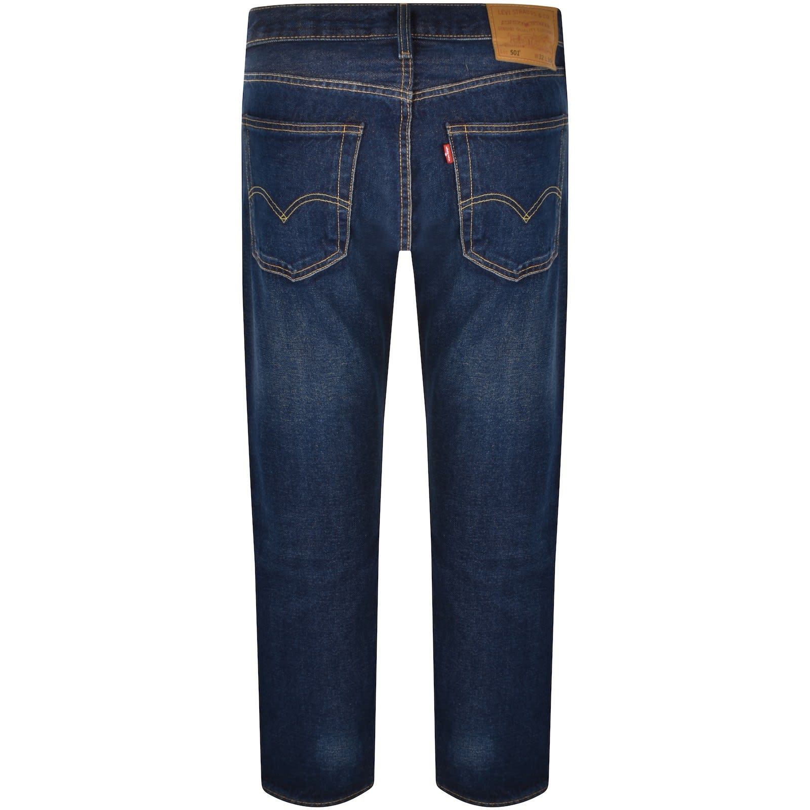 Levis 501 Original Fit Jeans Dark Wash Blue Mainline Menswear Denmark