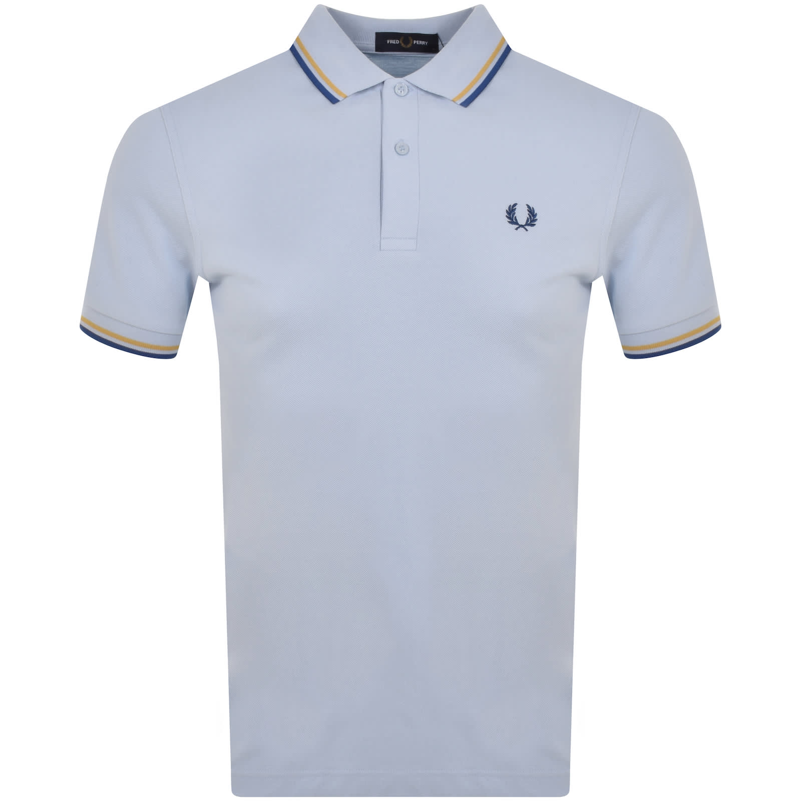 Fred Perry Twin Tipped Polo T Shirt Blue Mainline Menswear Ireland