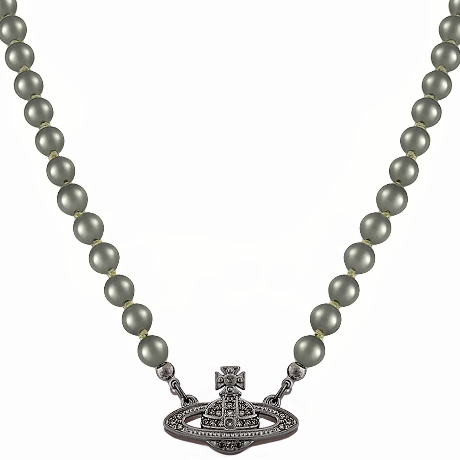 Black vivienne westwood necklace new arrivals