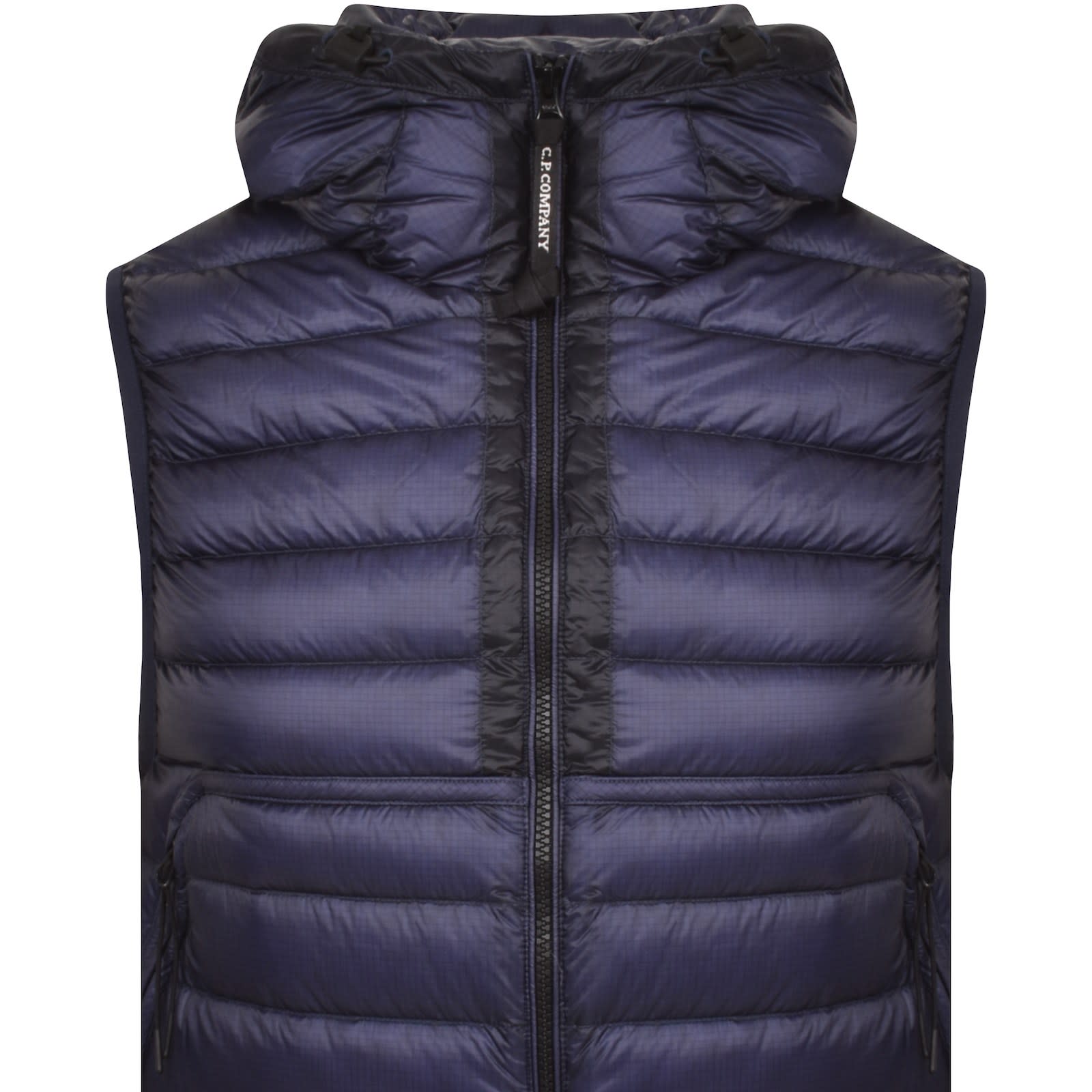 CP Company Goggle Down Gilet Blue Mainline Menswear Denmark