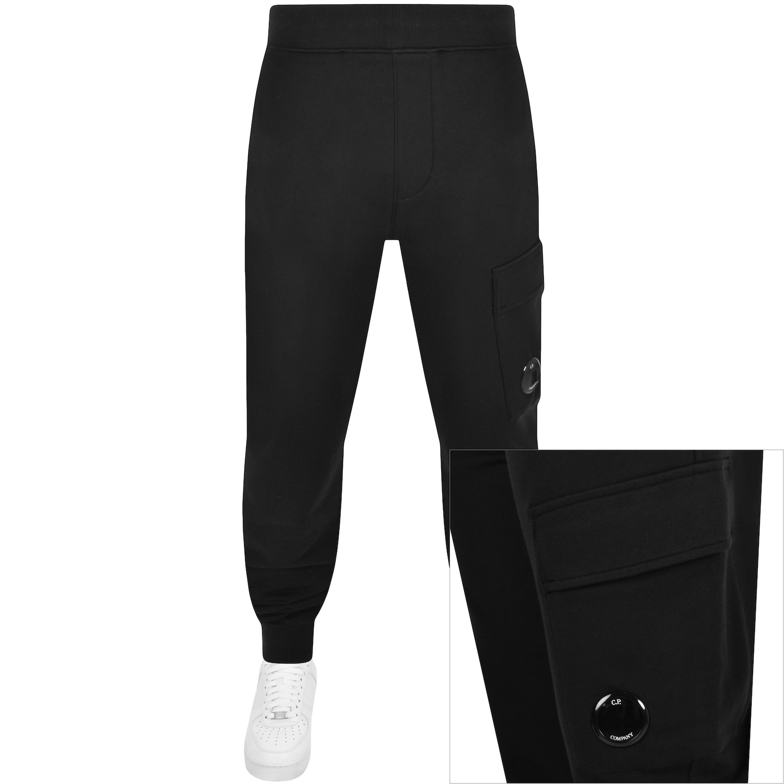 Cp company black joggers clearance