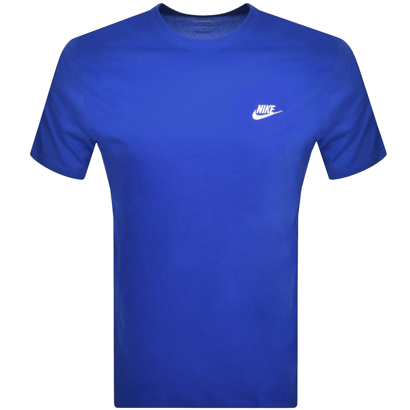 Nike Crew Neck Club T Shirt Blue Mainline Menswear