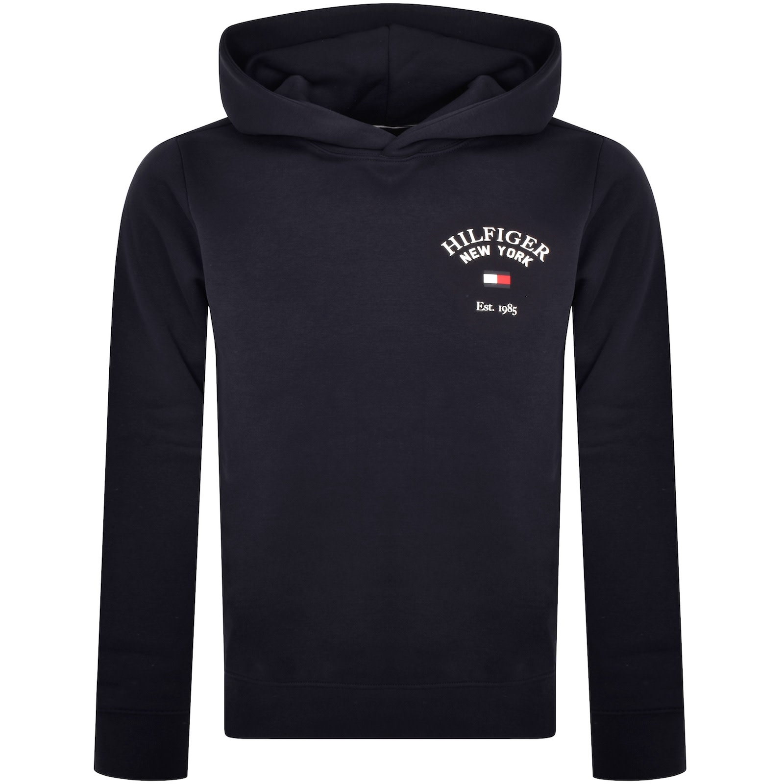 Tommy hilfiger logo hoodie navy deals