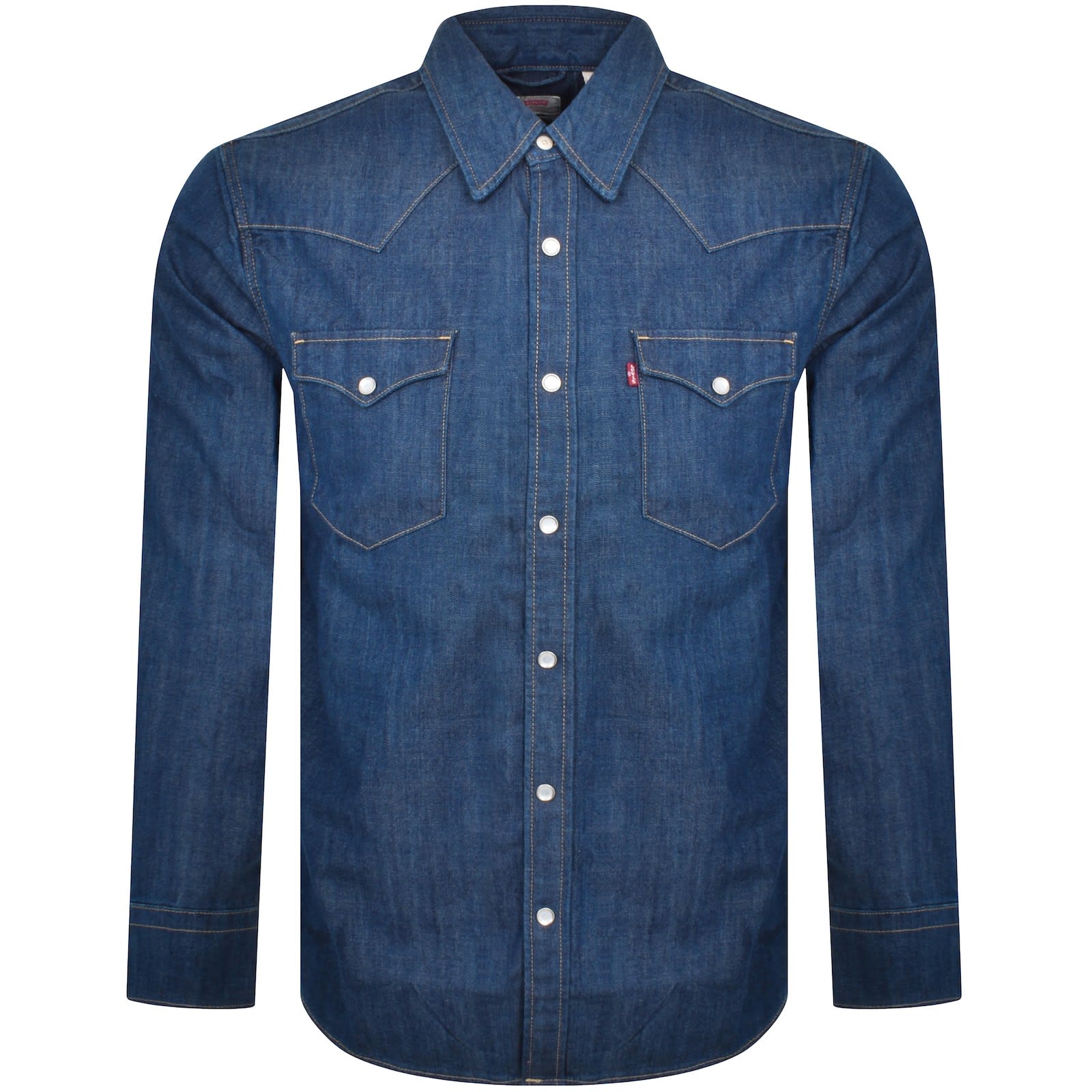 Levis Barstow Denim Long Sleeve Shirt Blue | Mainline Menswear United States