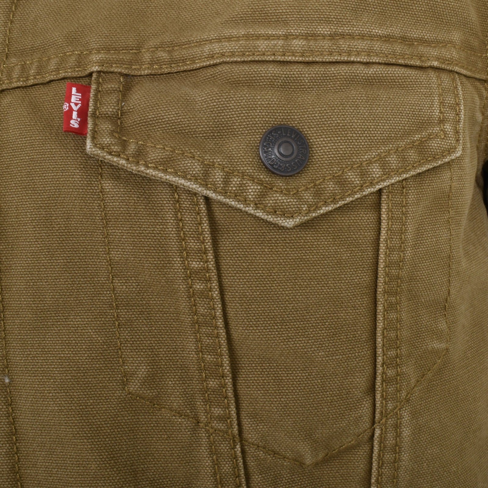 Levis Fable Sherpa Trucker Denim Jacket Brown Mainline Menswear Denmark