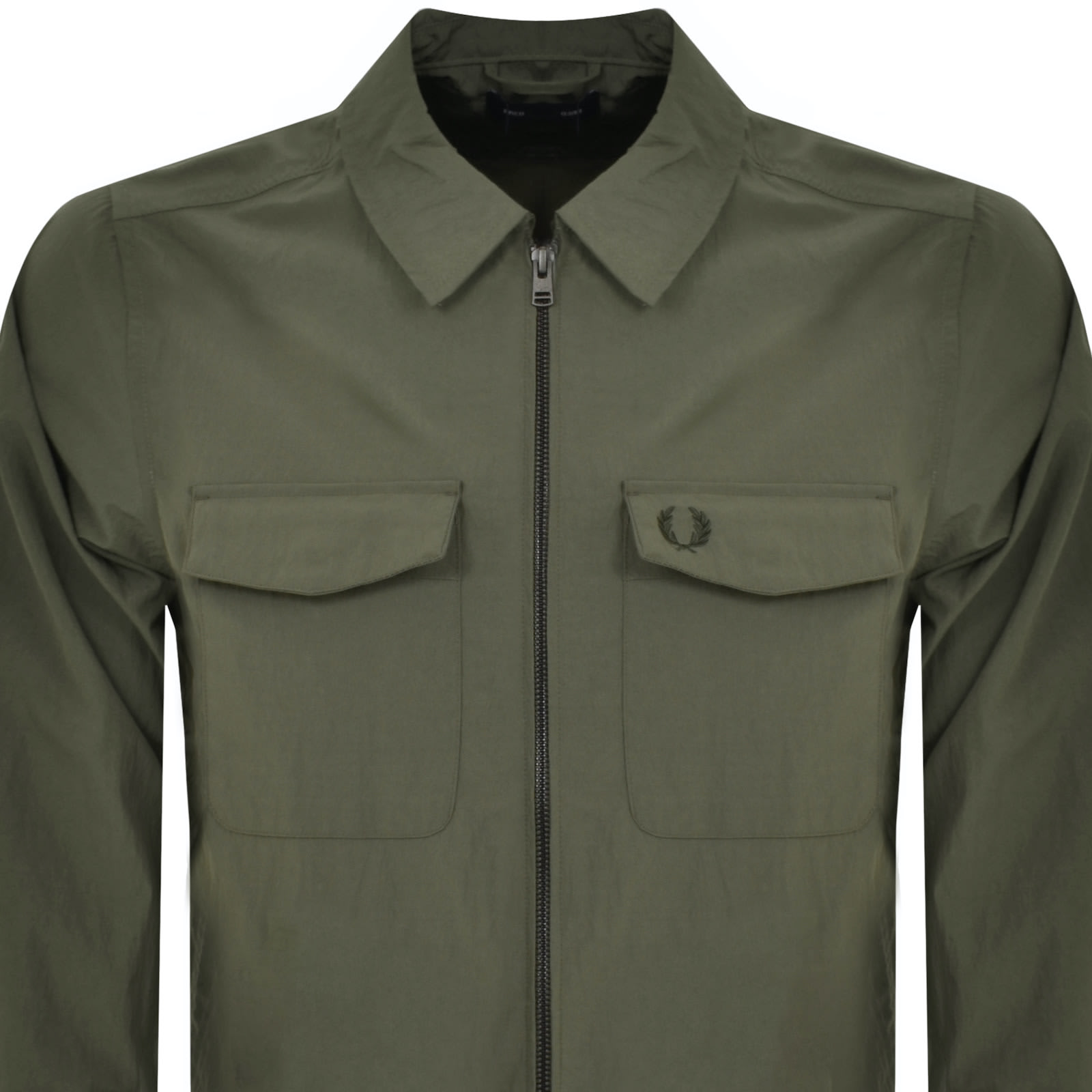 Fred perry utility overshirt camel online