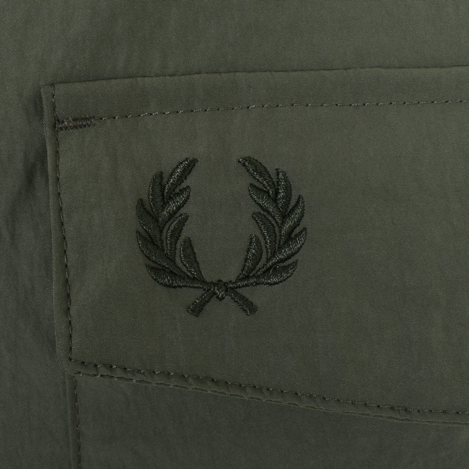 Fred perry utility overshirt khaki new arrivals