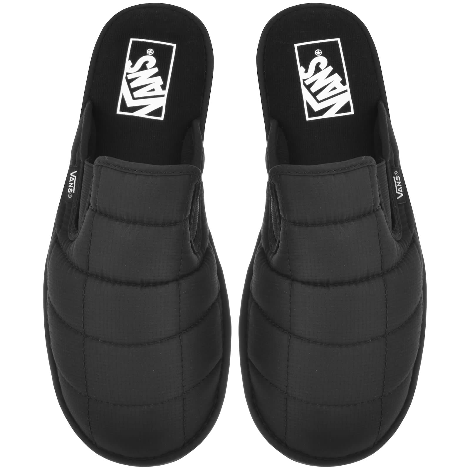 Black quilted vans shop