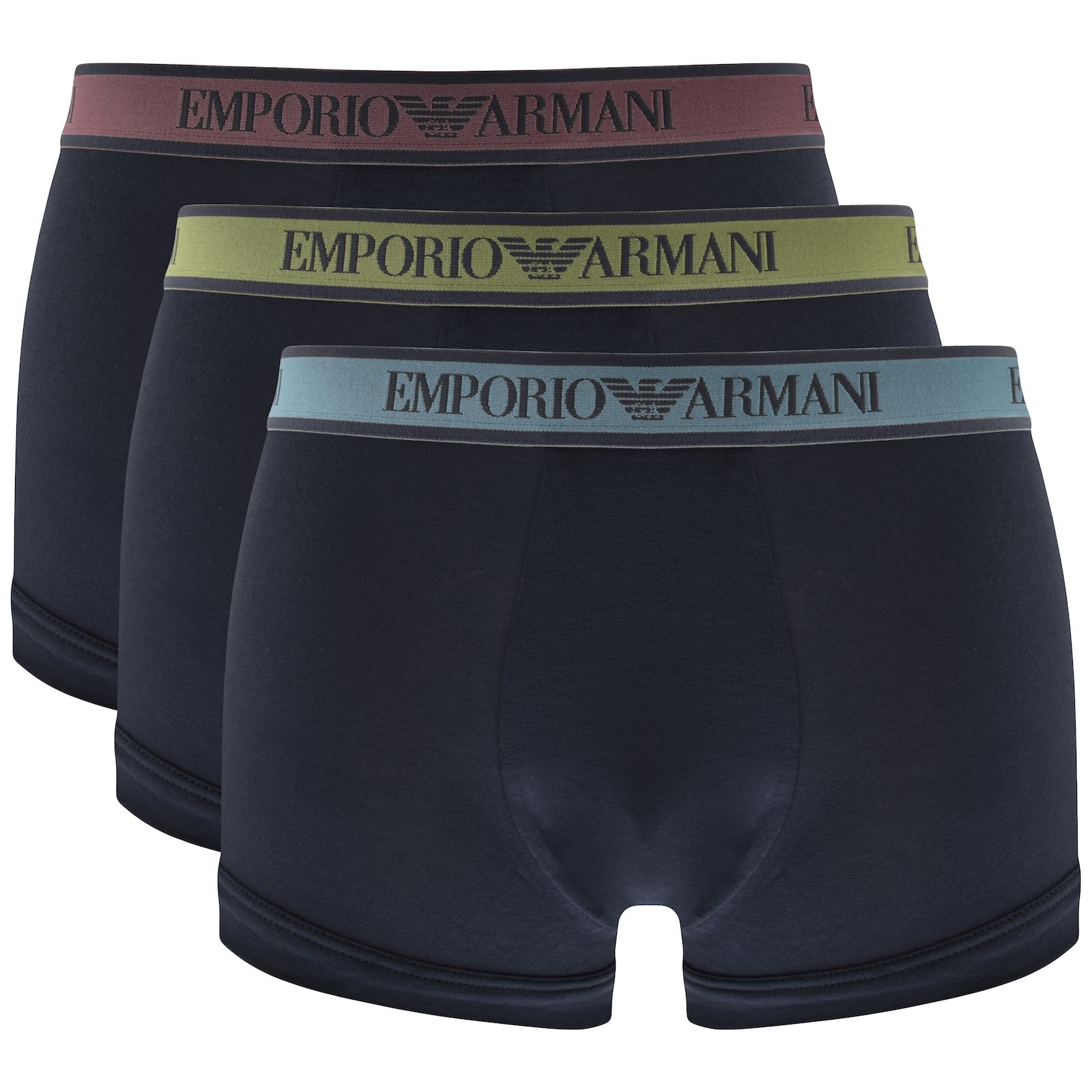 Emporio Armani Underwear 3 Pack Trunks | Mainline Menswear