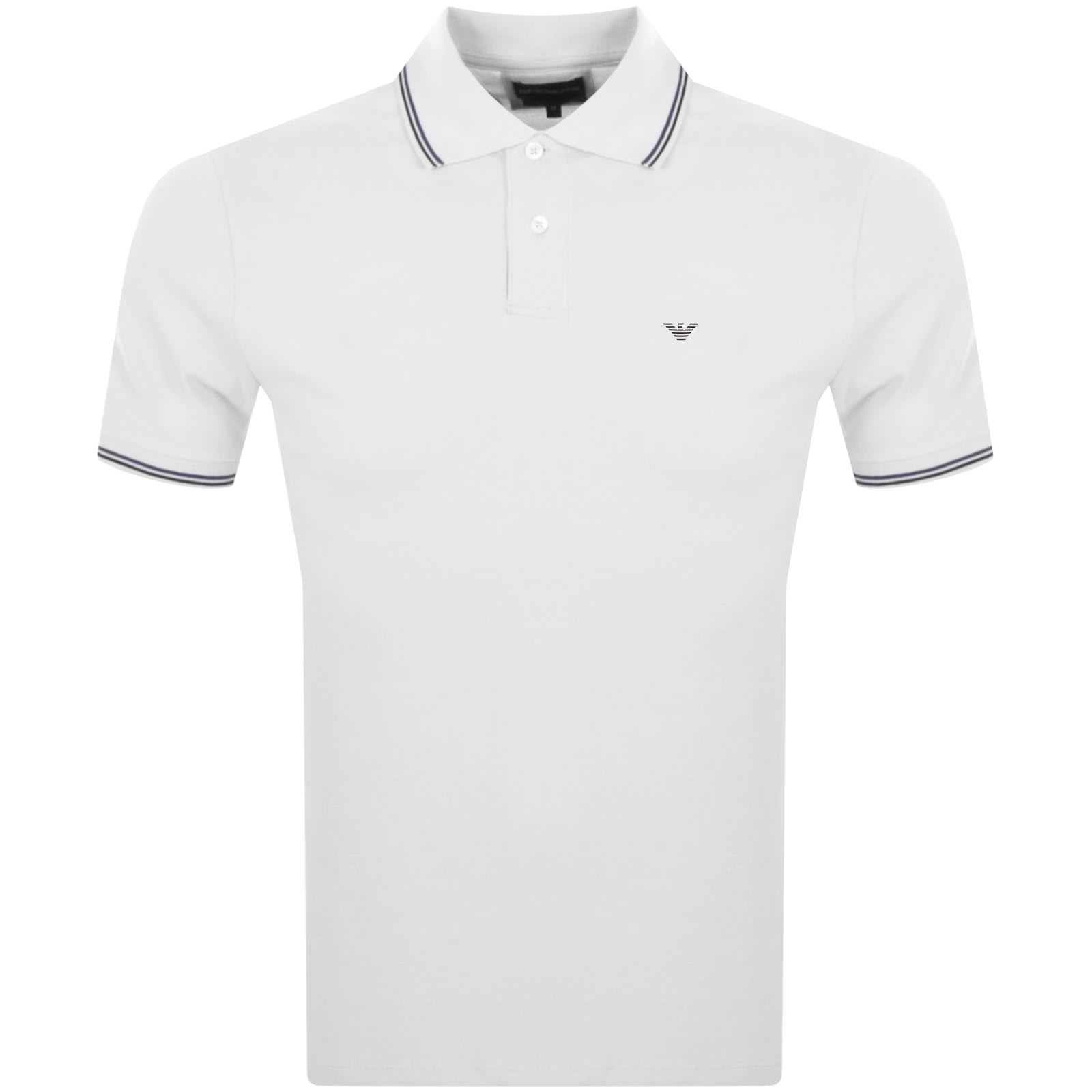Emporio Armani Short Sleeved Polo T Shirt Black | Mainline Menswear United  States
