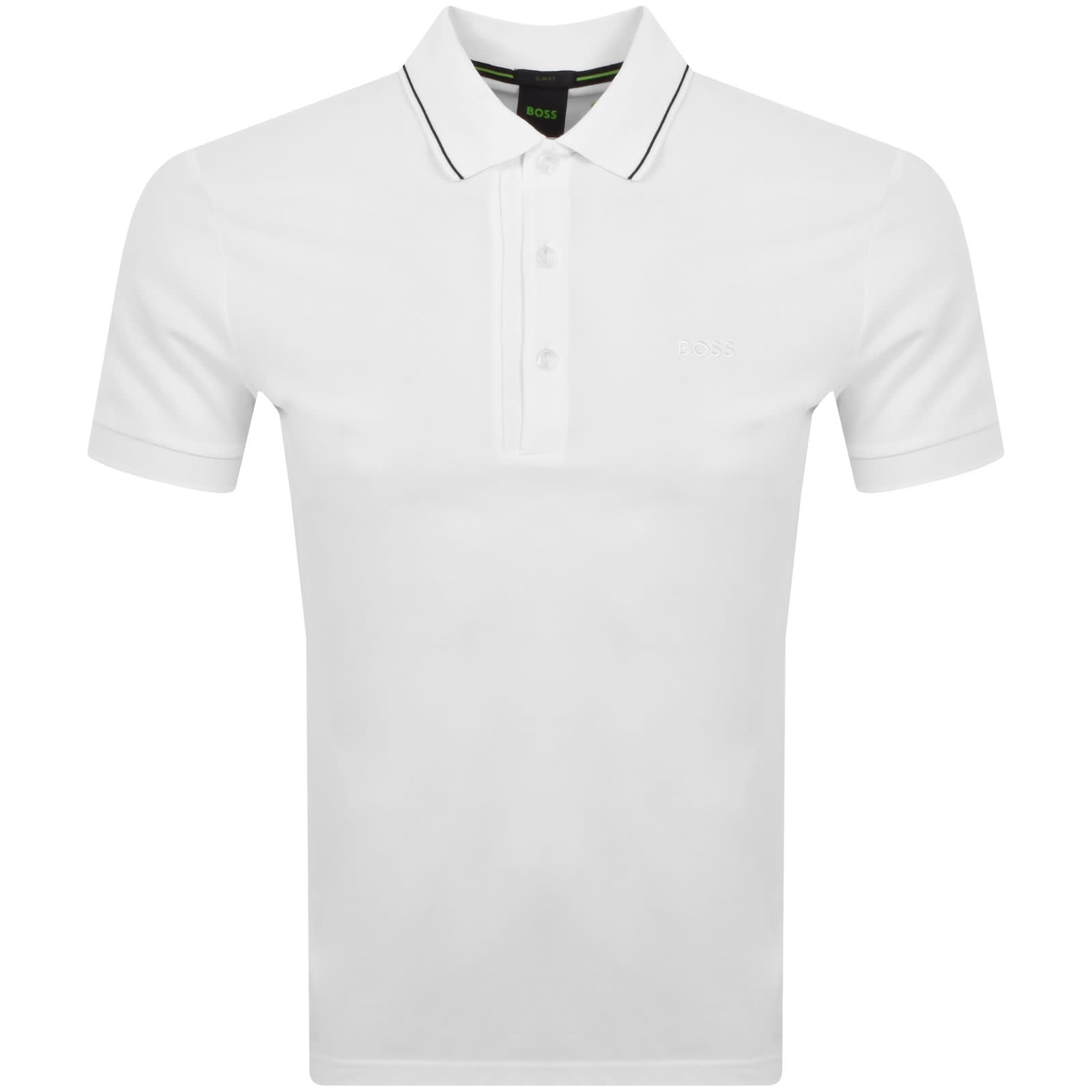 BOSS Paul 4 Polo T Shirt White | Mainline Menswear United States