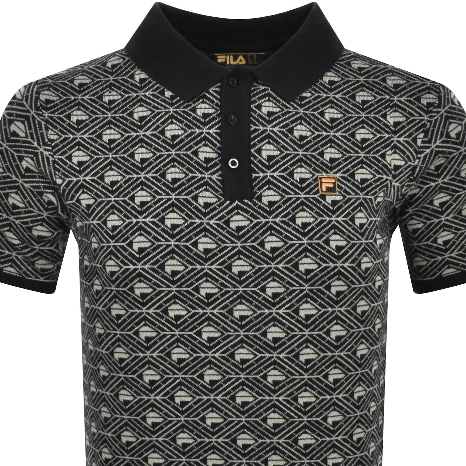 Fila black and white shirt hotsell