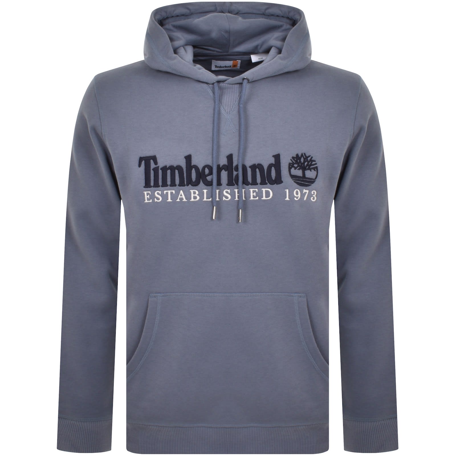 Timberland Est. 1973 Logo Hoodie Blue Mainline Menswear Denmark