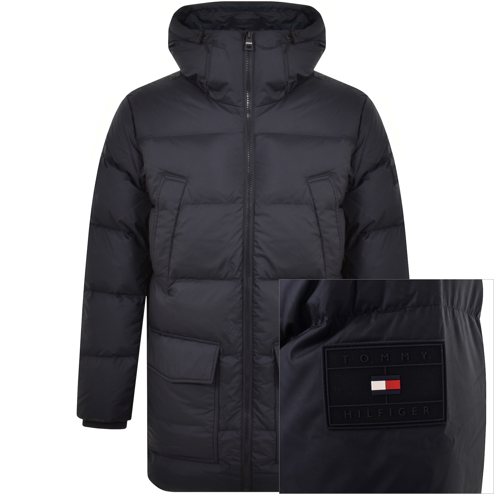 Tommy Hilfiger Quilted Down Parka Coat NavyTommy Hilfiger Quilted Down Parka Coat Navy Male X Large