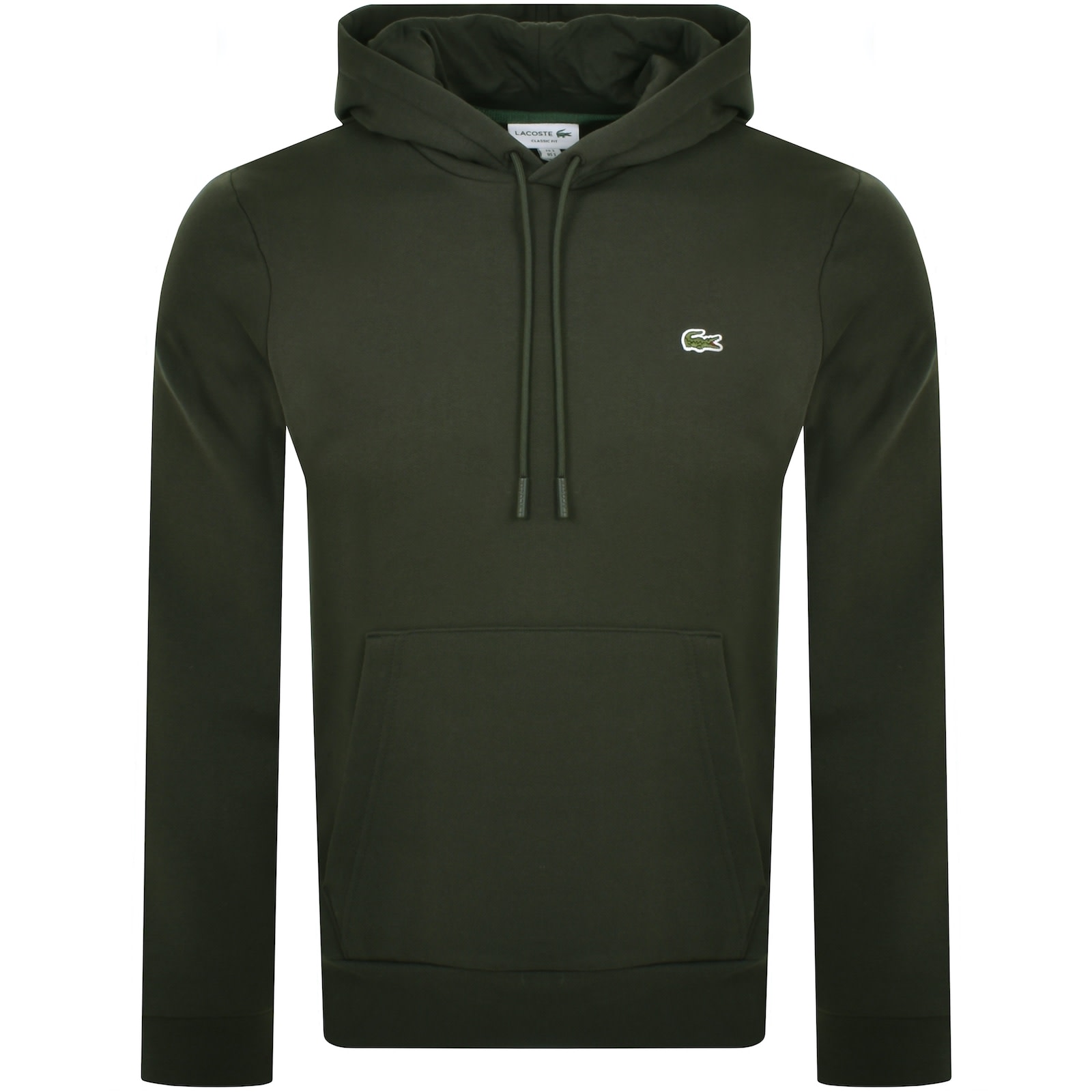 Lacoste Logo Pullover Hoodie Green Mainline Menswear