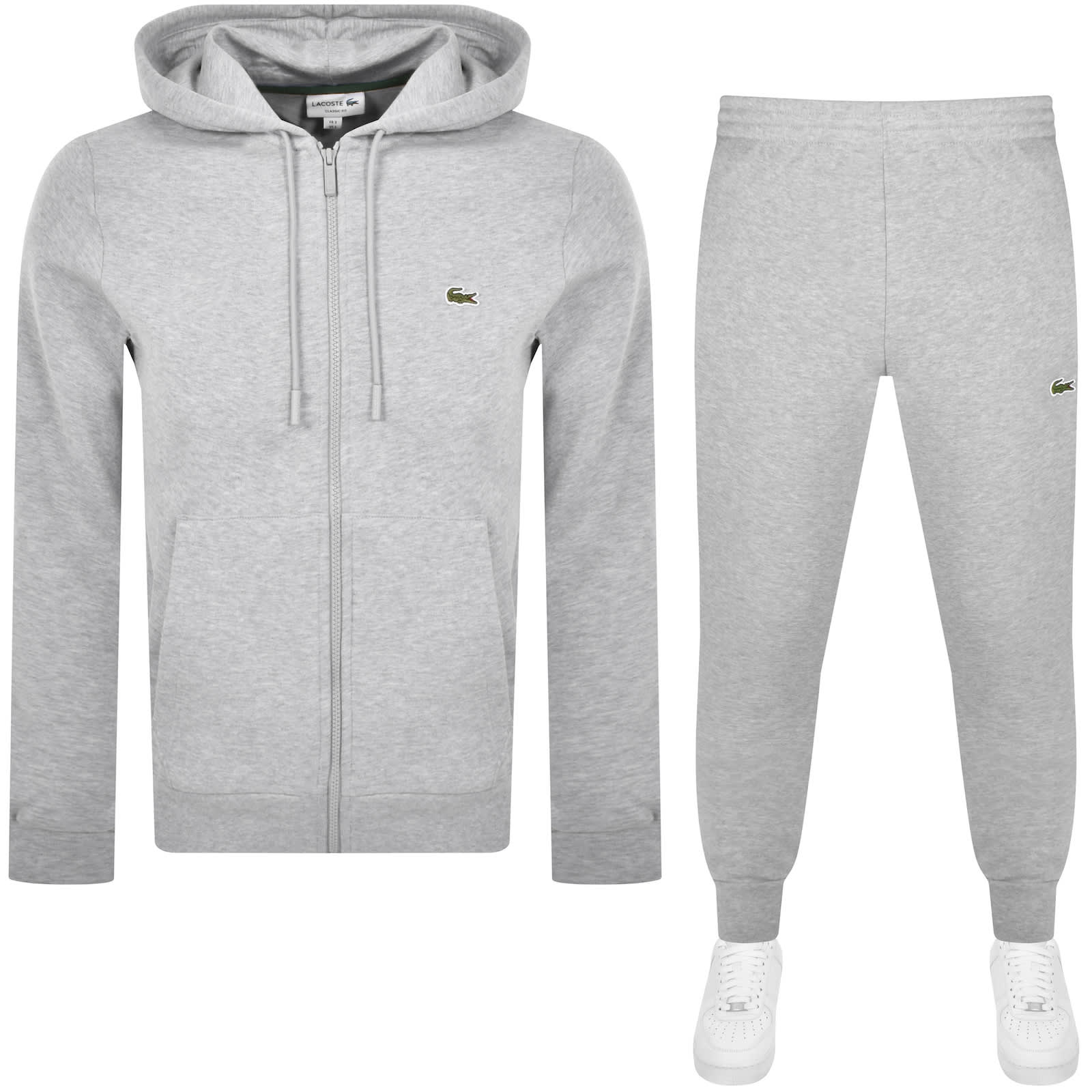 Black and white lacoste tracksuit top