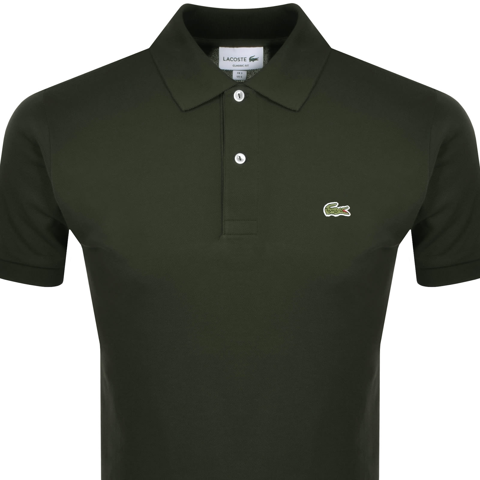 Lacoste Short Sleeved Polo T Shirt Green Mainline Menswear Denmark