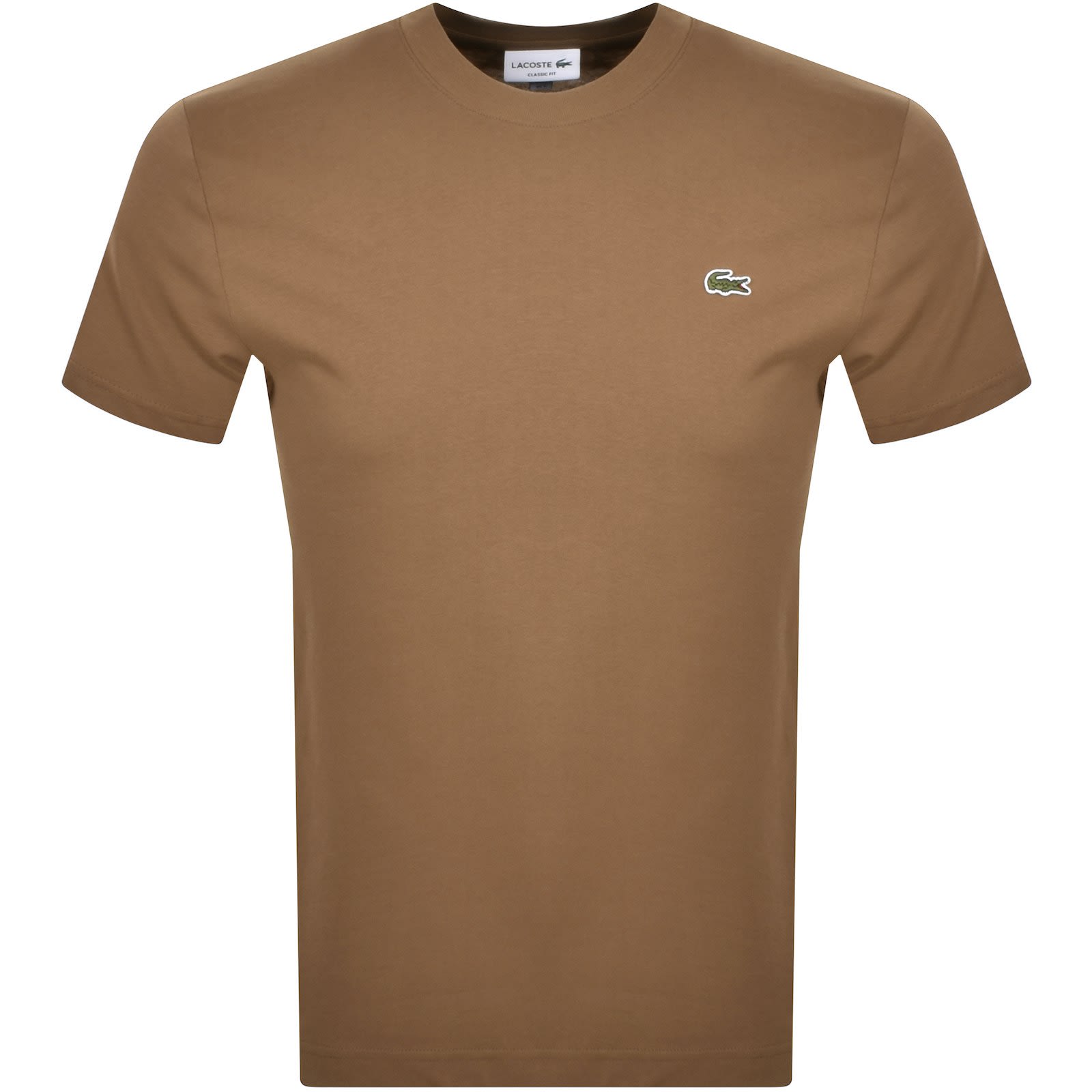 Brown lacoste t shirt outlet