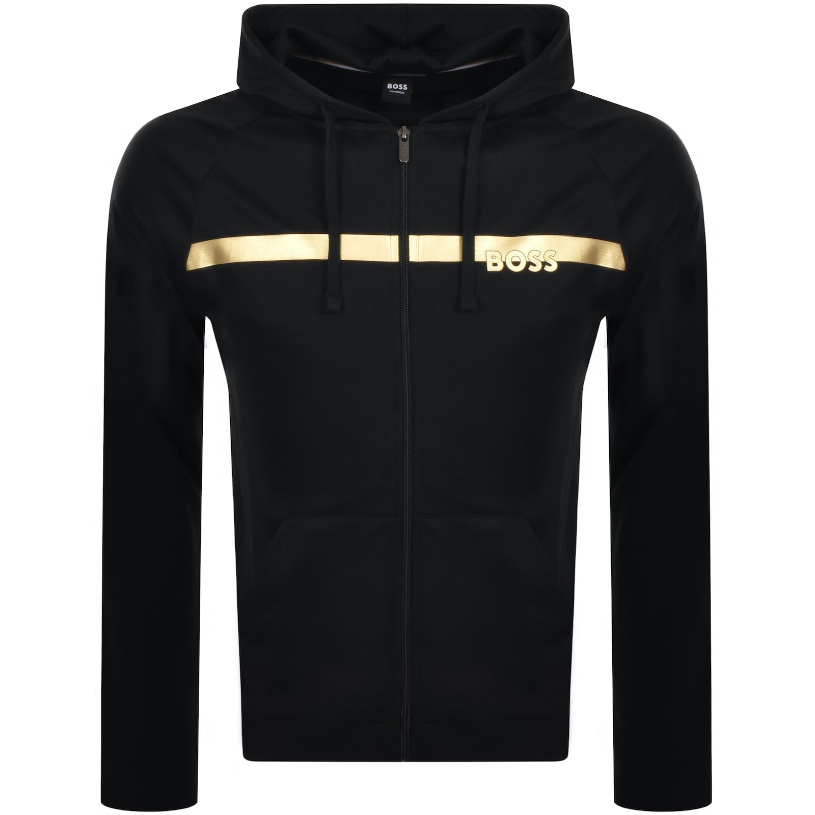 BOSS Authentic Full Zip Hoodie Black Mainline Menswear Denmark
