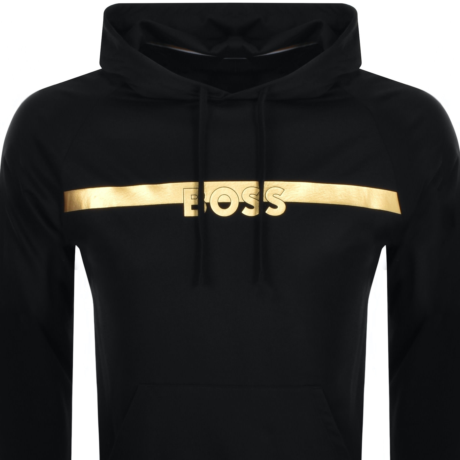 Black and gold hugo boss hoodie top