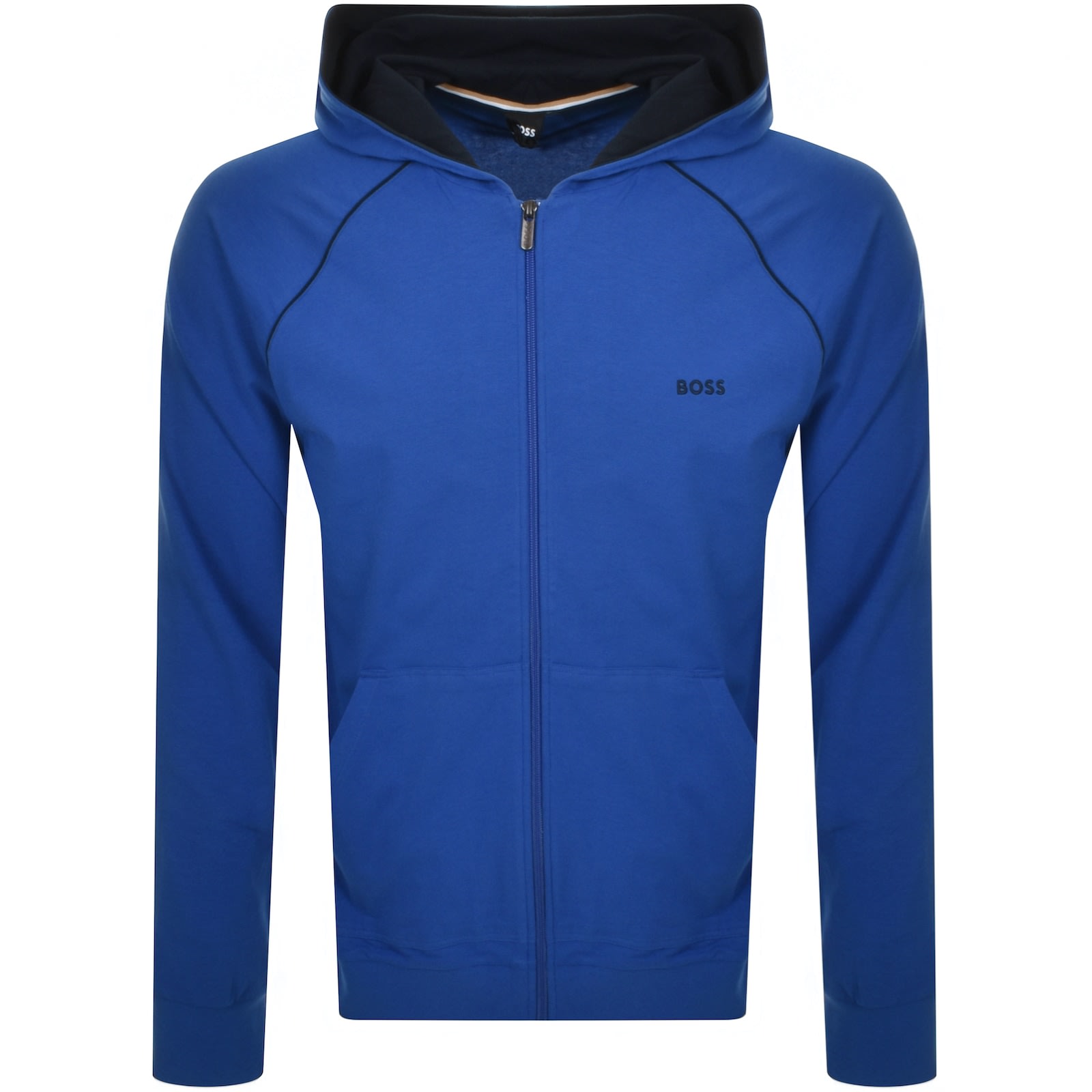 BOSS Mix And Match Full Zip Hoodie Blue | Mainline Menswear United States