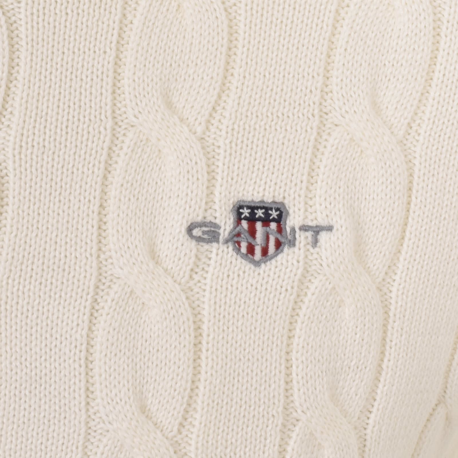 Gant stretch cotton cable crew sweater online
