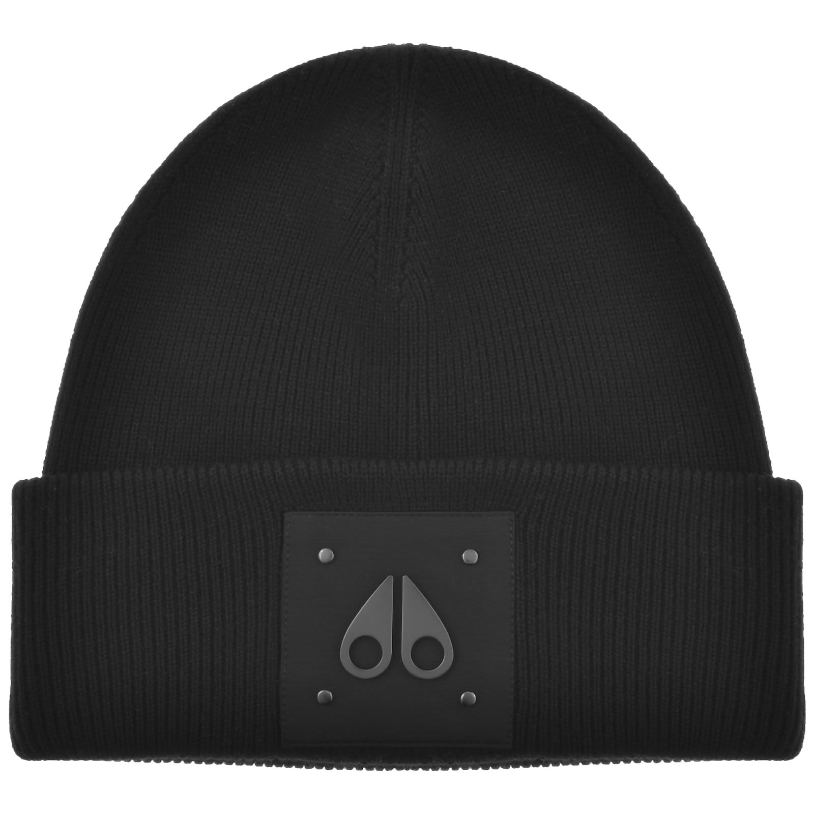 Moose Knuckles Logo Icon Wool Beanie Black | Mainline Menswear