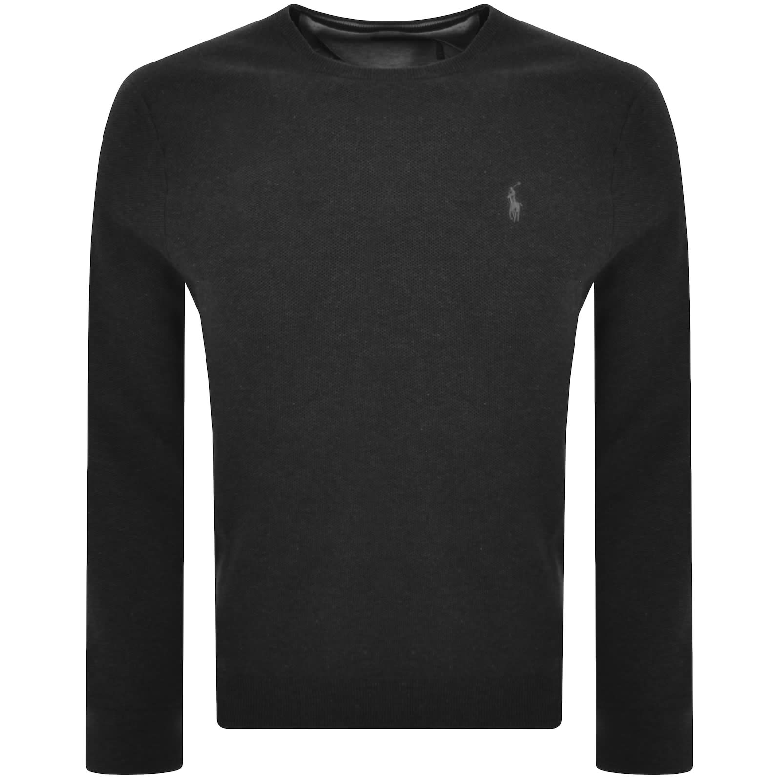 Ralph Lauren Crew Neck Knit Jumper Grey Mainline Menswear United States