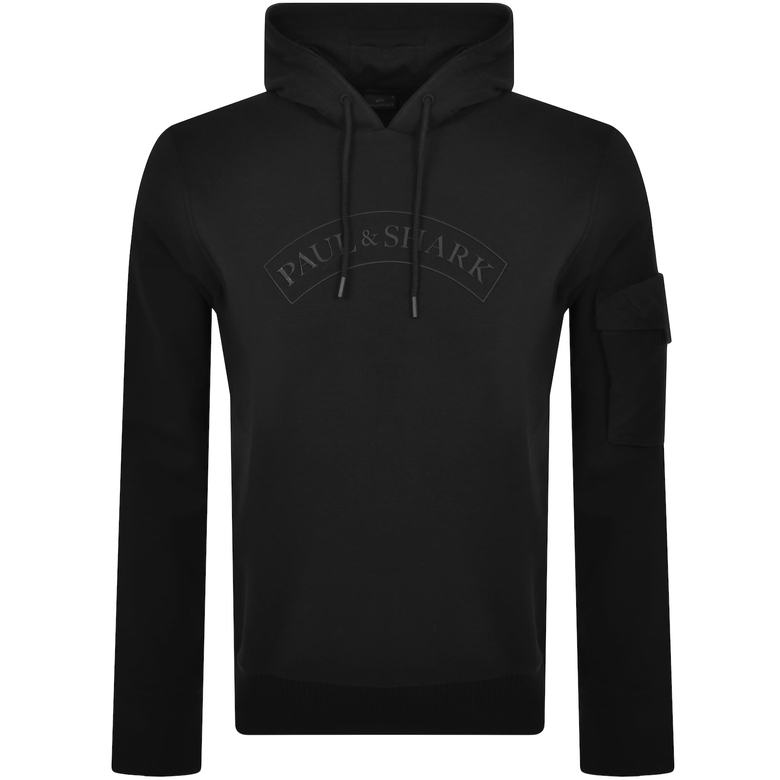 Paul And Shark Logo Hoodie Black Mainline Menswear
