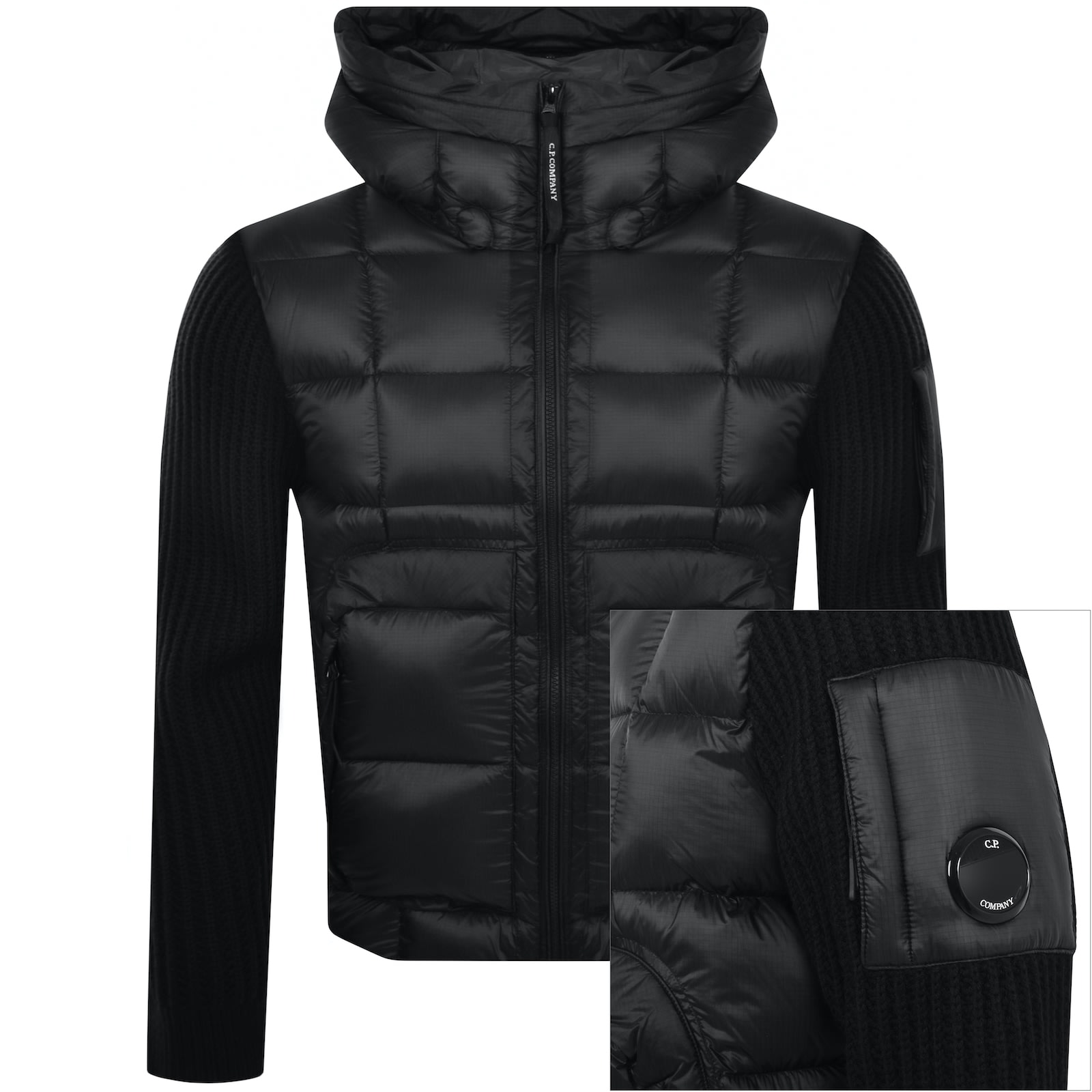 CP Company Knitwear DD Shell Jacket Black Mainline Menswear United States