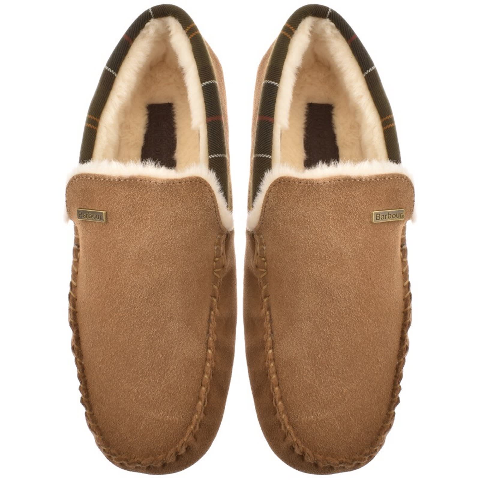 Barbour monty slippers camel discount