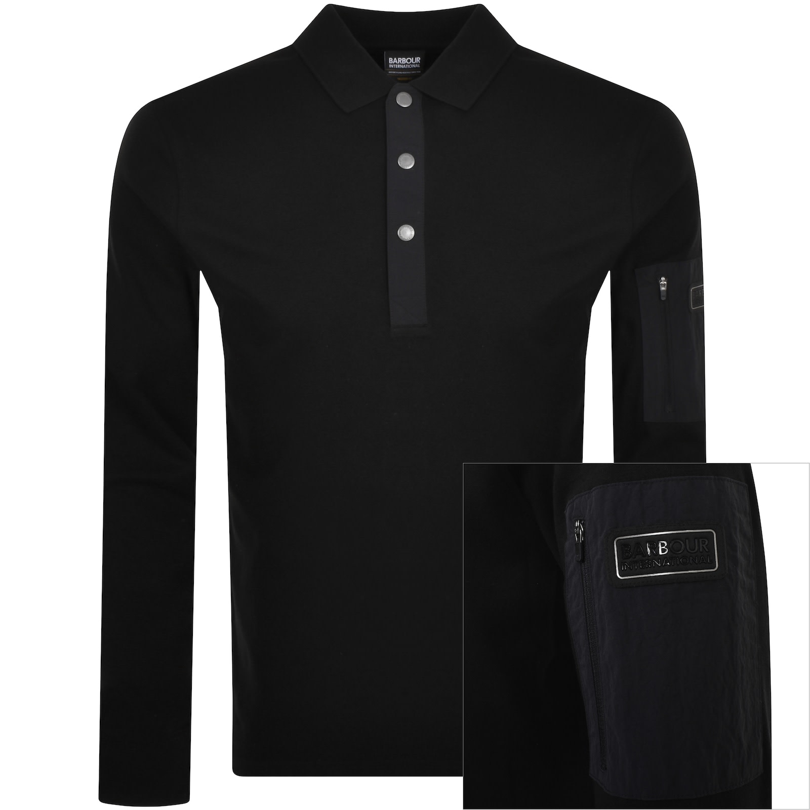 Black barbour polo deals