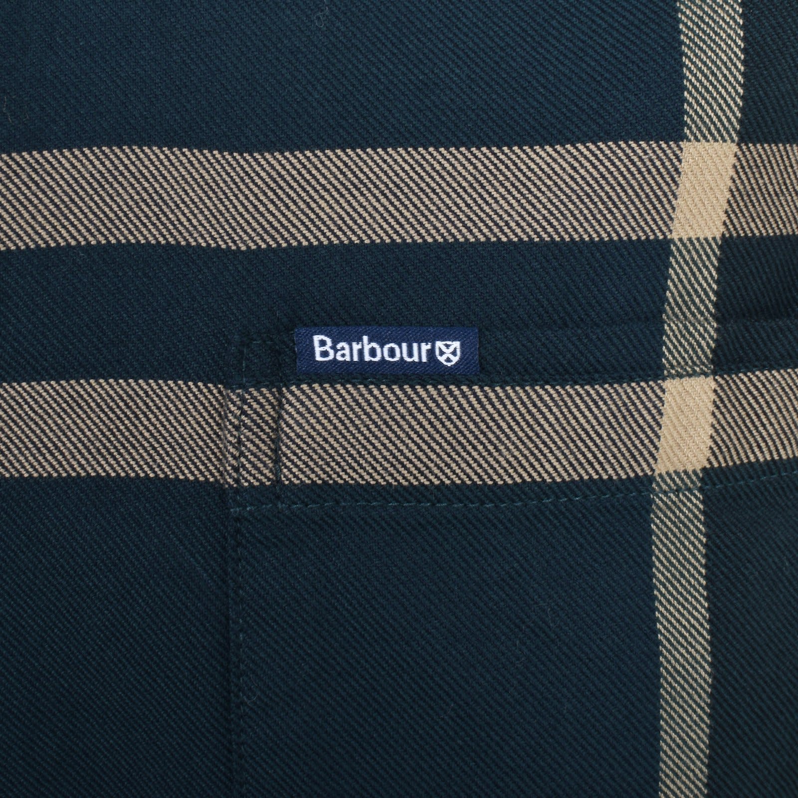 Barbour Dunoon Check Long Sleeved Shirt Green Mainline Menswear Canada