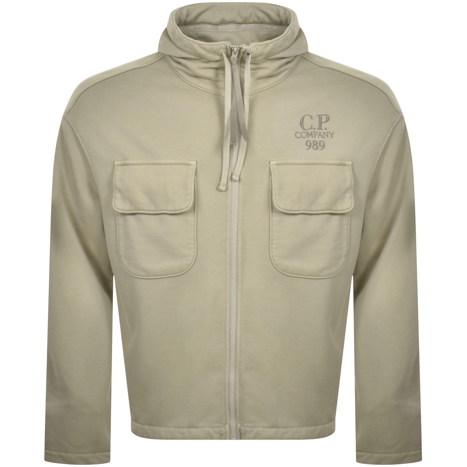 Cp company khaki hoodie hotsell