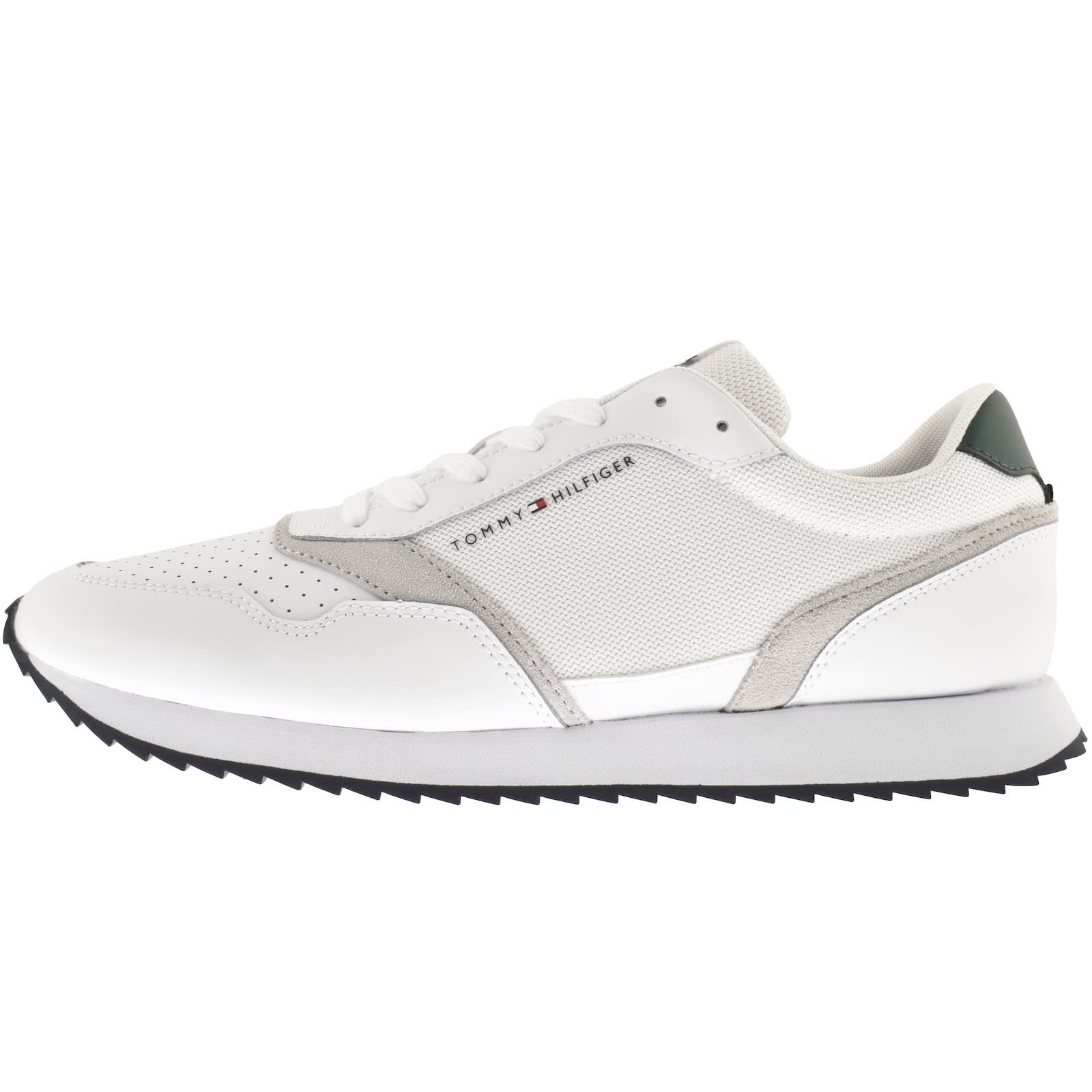 Tommy Hilfiger Runner Evo Mix Trainers WhiteTommy Hilfiger Runner Evo Mix Trainers White Male 11 45