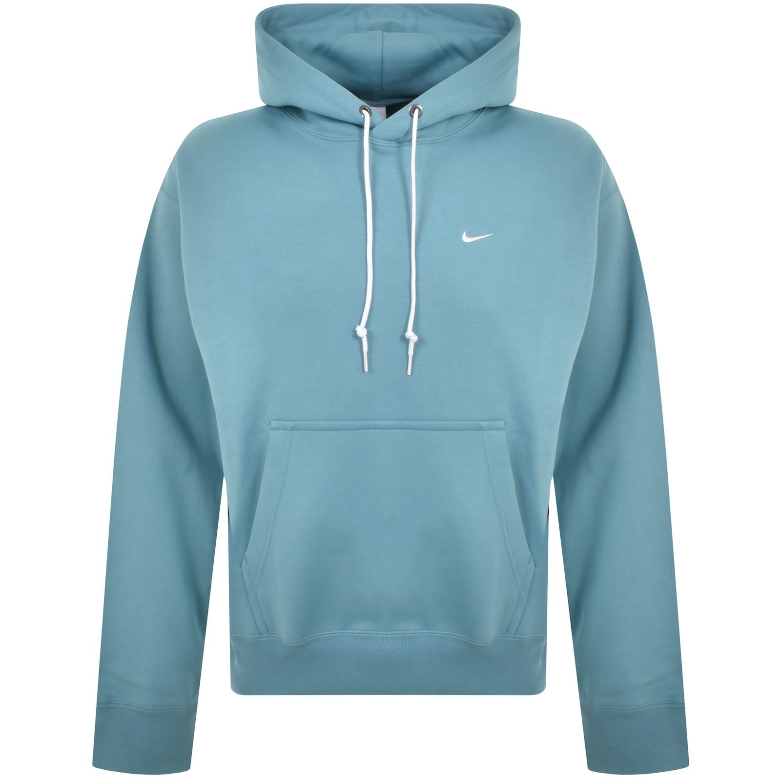 Nike washed blue mini swoosh oversized hoodie shop