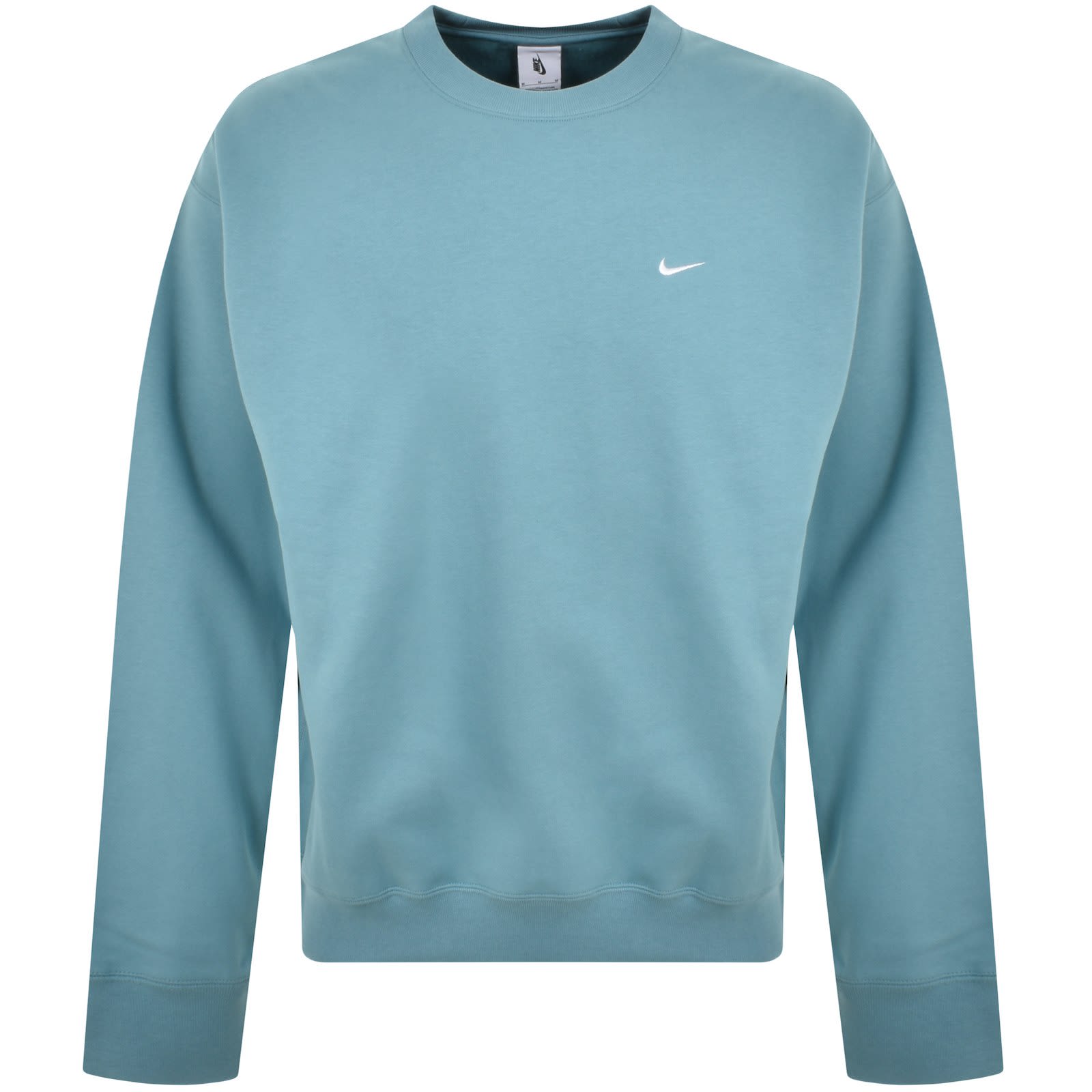 Nike Solo Swoosh Sweatshirt Turquoise Blue Mainline Menswear Denmark