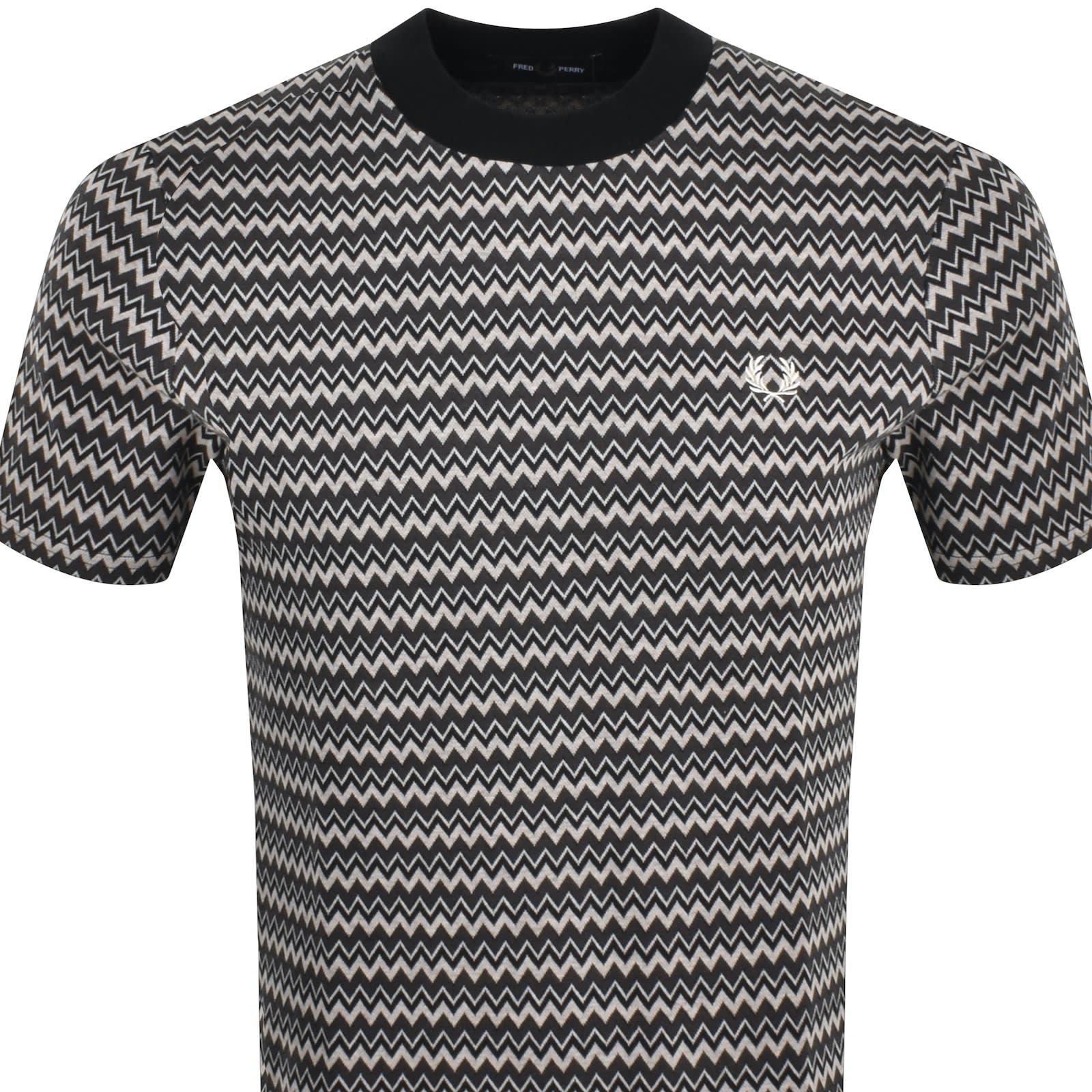 Fred perry houndstooth knitted shirt online