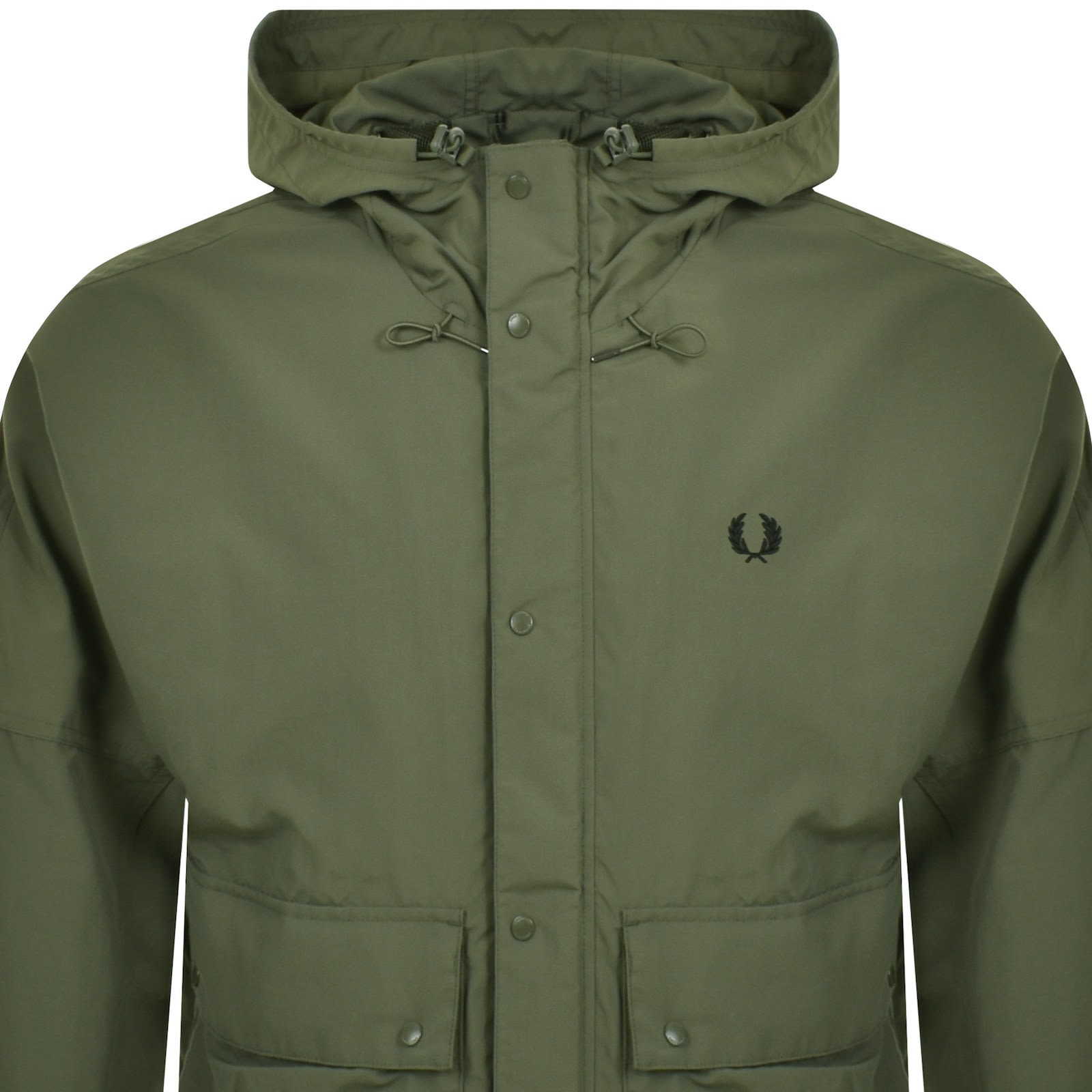 Fred Perry Short Snorkel Parka Jacket Green Mainline Menswear Canada