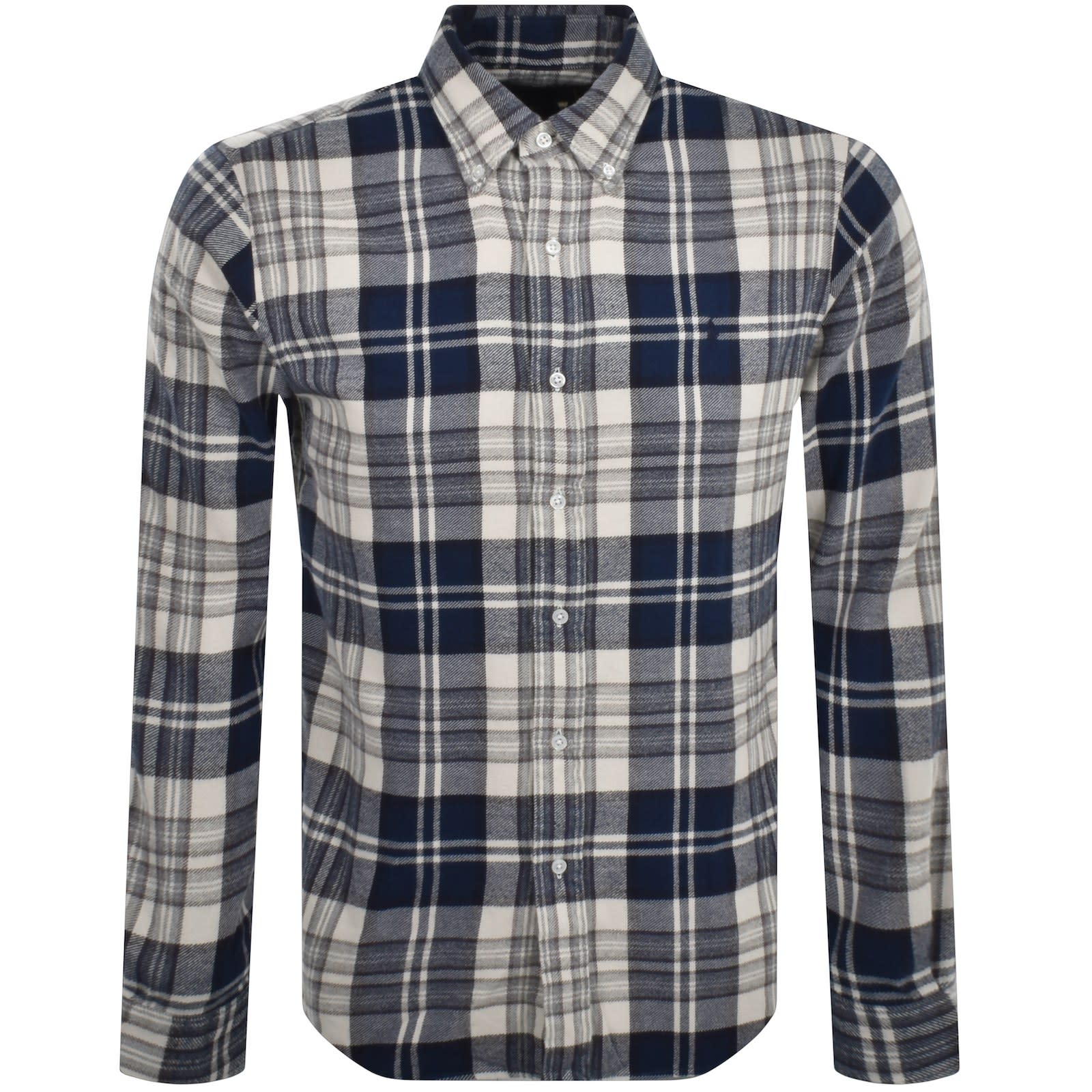 トップス RRL USN Long Sleeves Shirt L RRL By Ralph Lauren Long Sleeve T-Shirt - Indigo - 782929508001